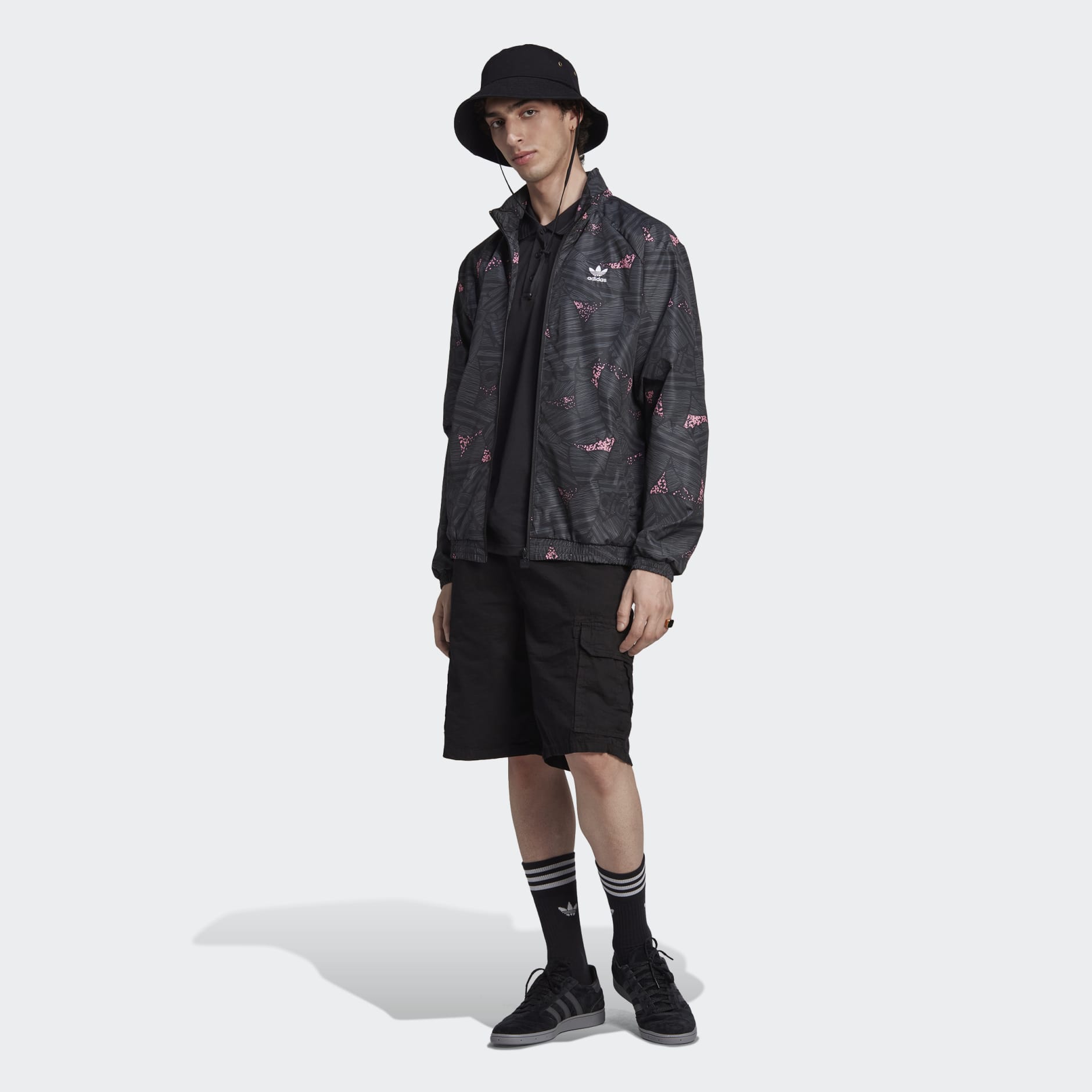 adidas Rekive Trefoil Allover Print Track Top
