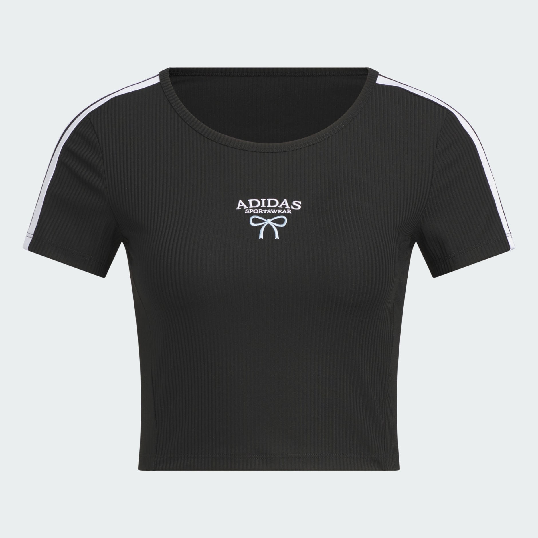 Rib Slim Baby Tee - Black | adidas Hong Kong