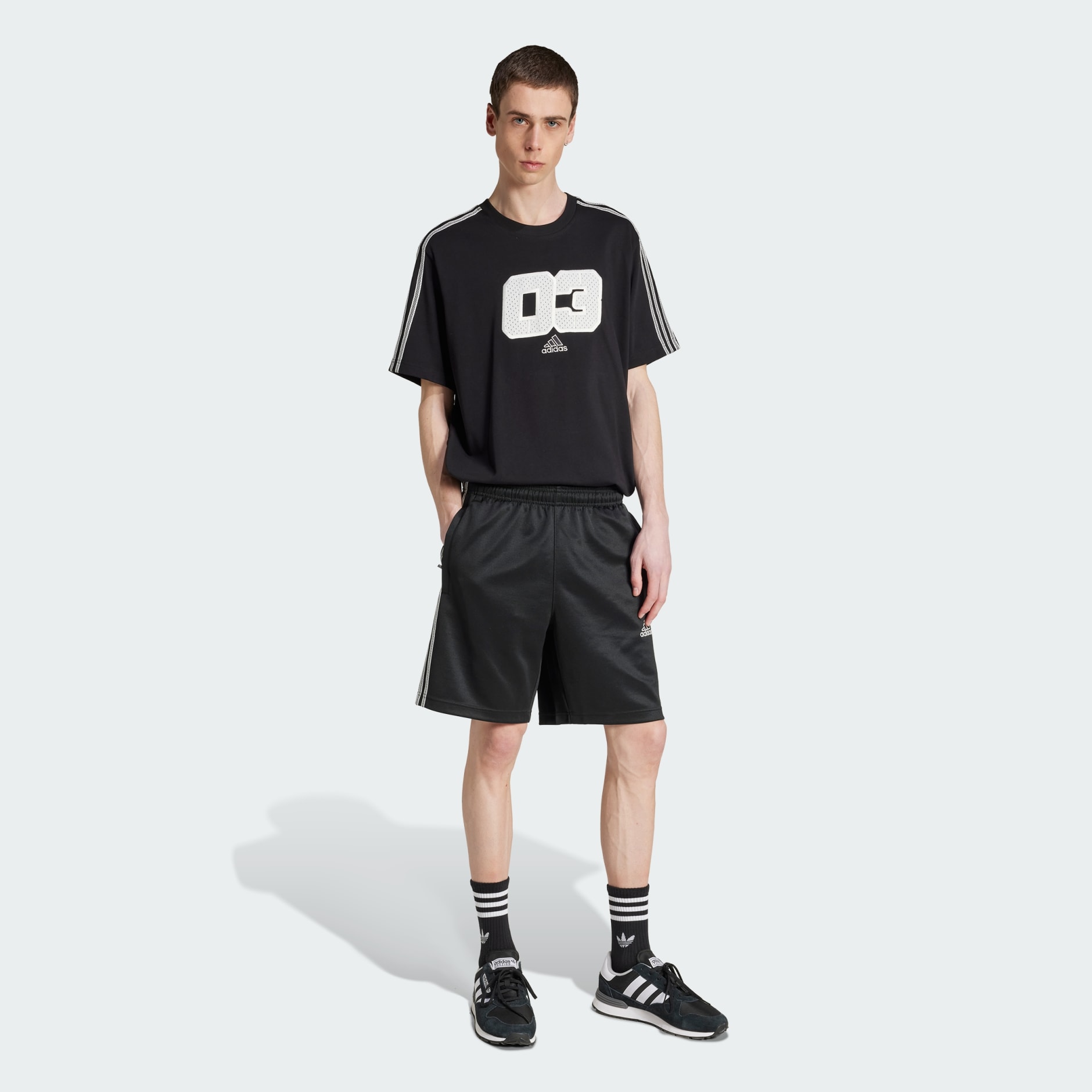 Mesh Stripe Shorts