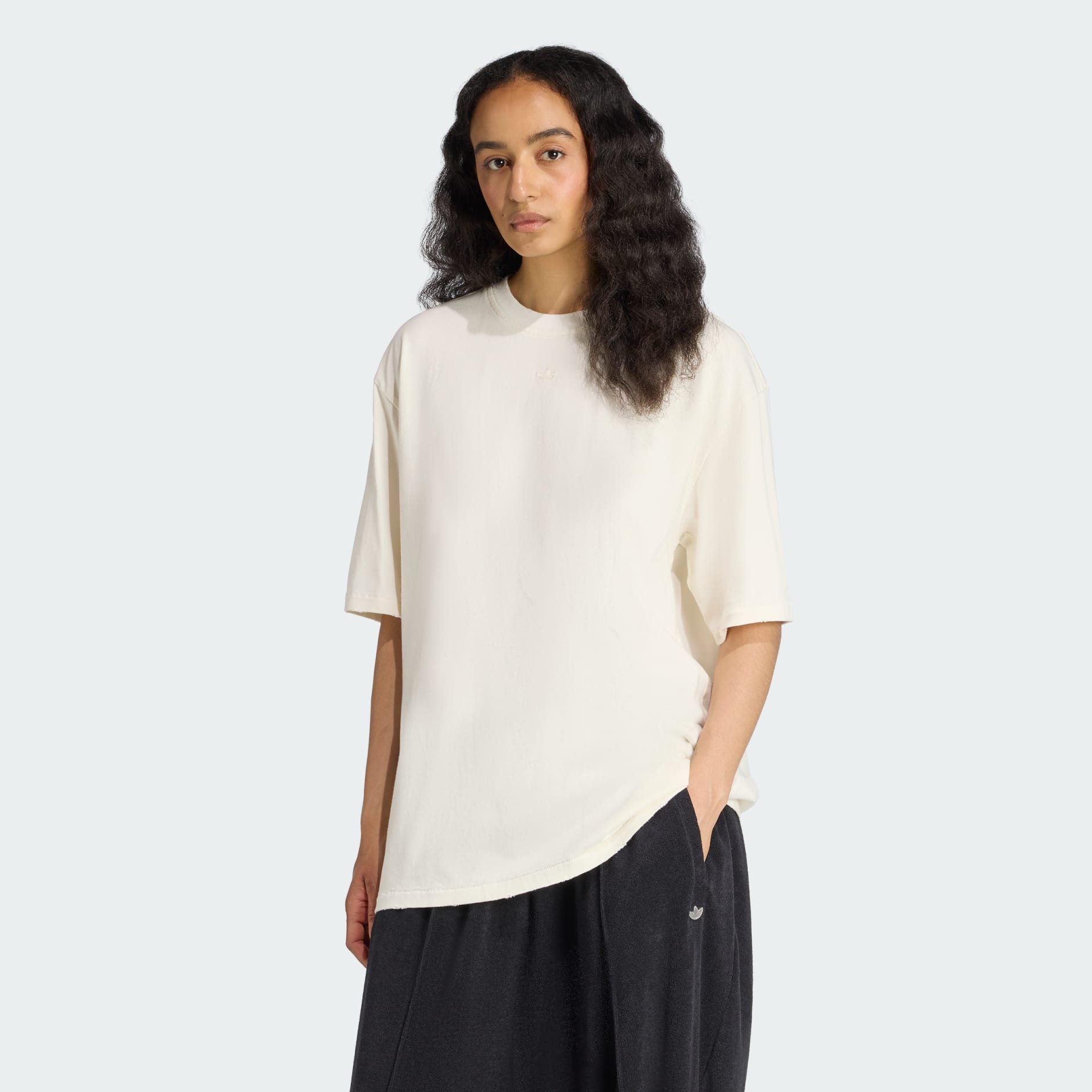 adidas Washed Oversize Tee - White | adidas UAE