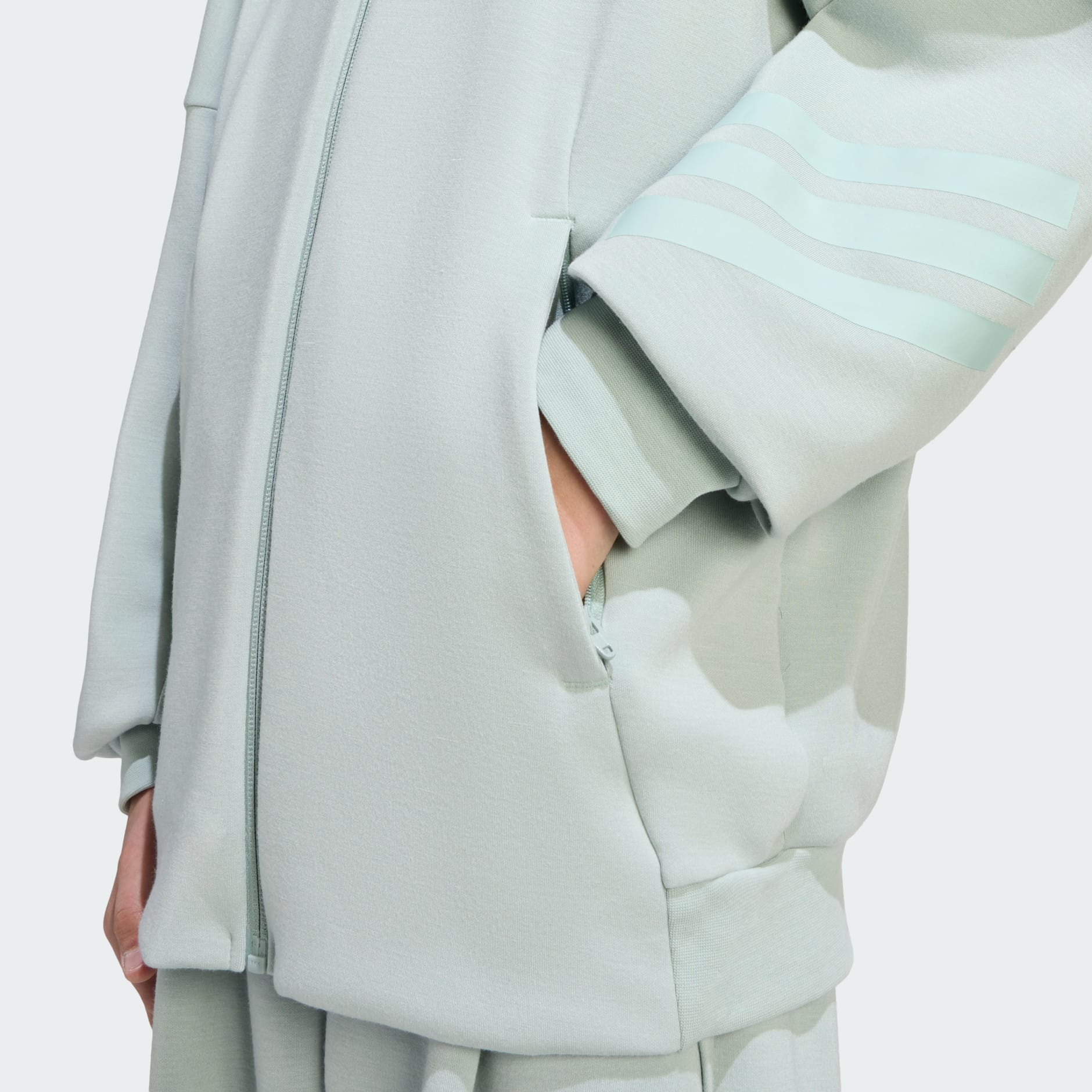 FUTURE ICONS 3 STRIPES FULL ZIP HOODIE