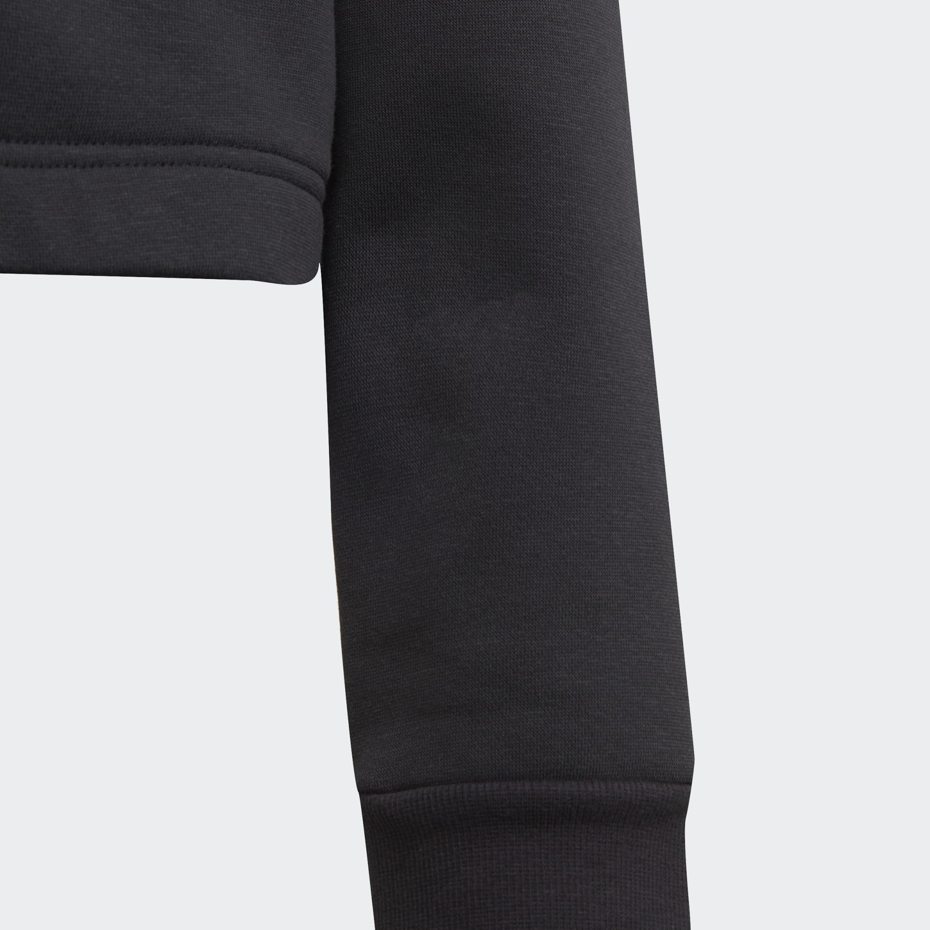 Winter Glam Fleece Loose Crop Hoodie