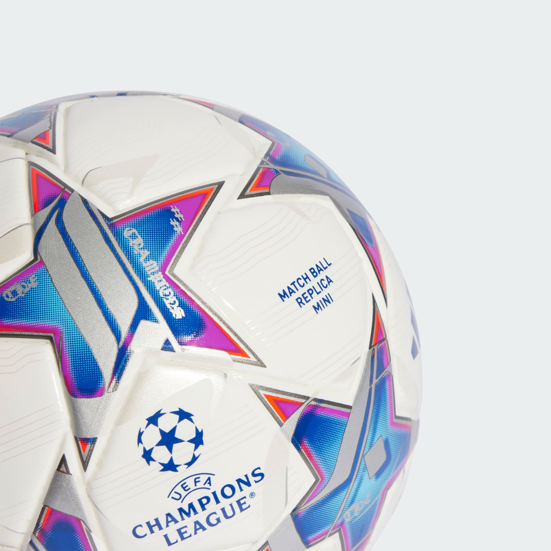adidas Ballon Champions League 2020 Mini - Blanc/Violet/Bleu/Bleu Marine