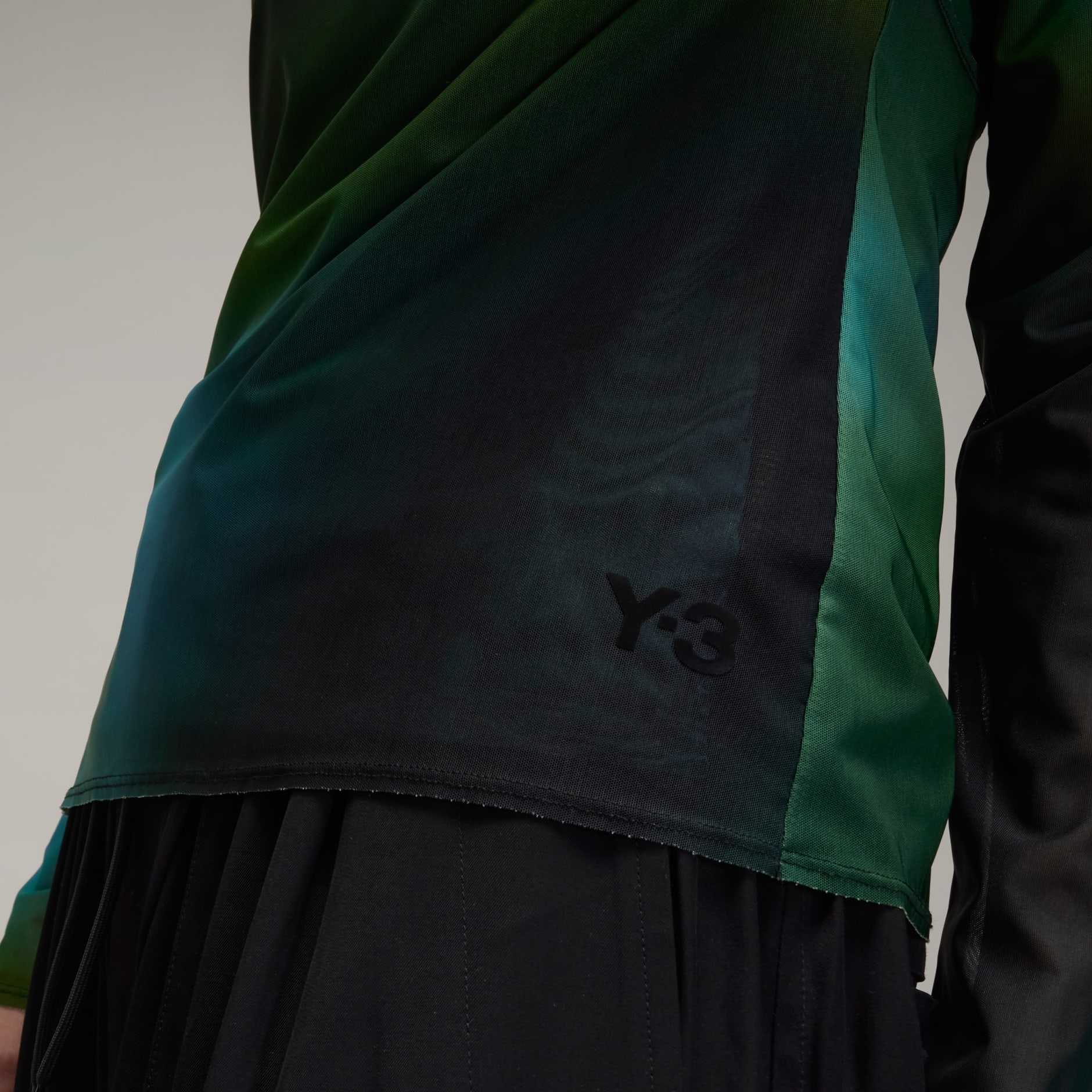 Y-3 Allover Print Mesh Fitted Tee