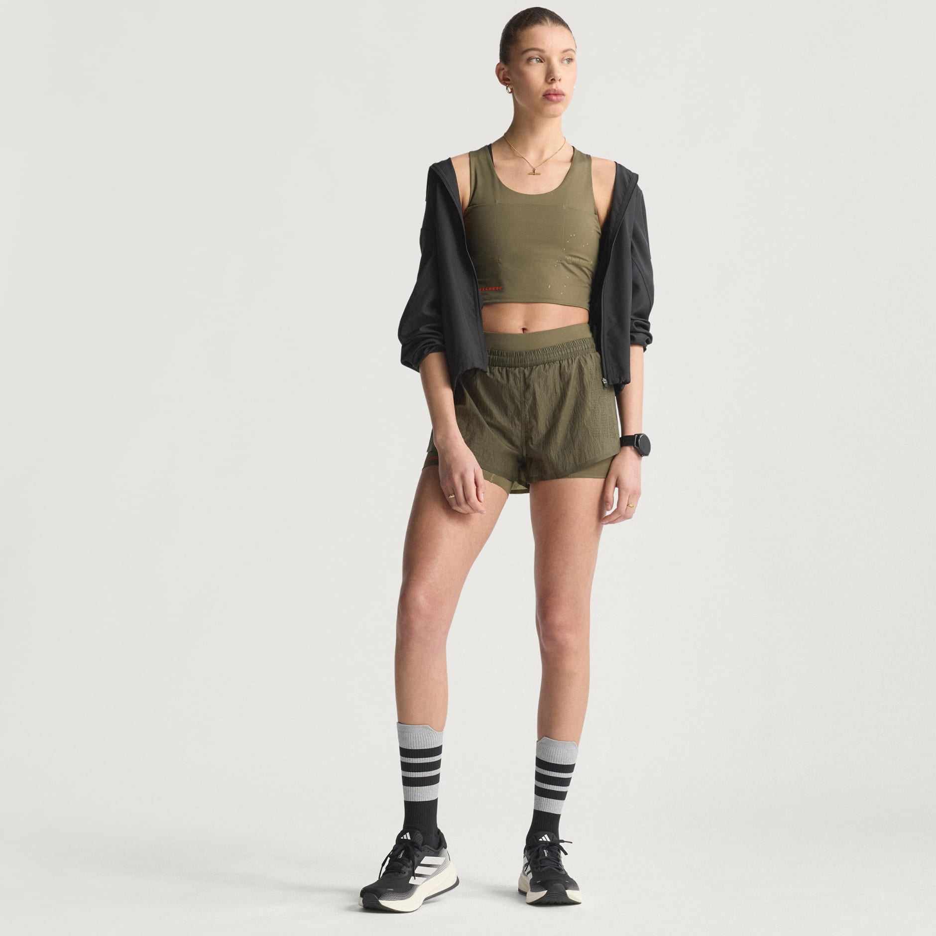 Adi365 H.Koumori Running Crop Top