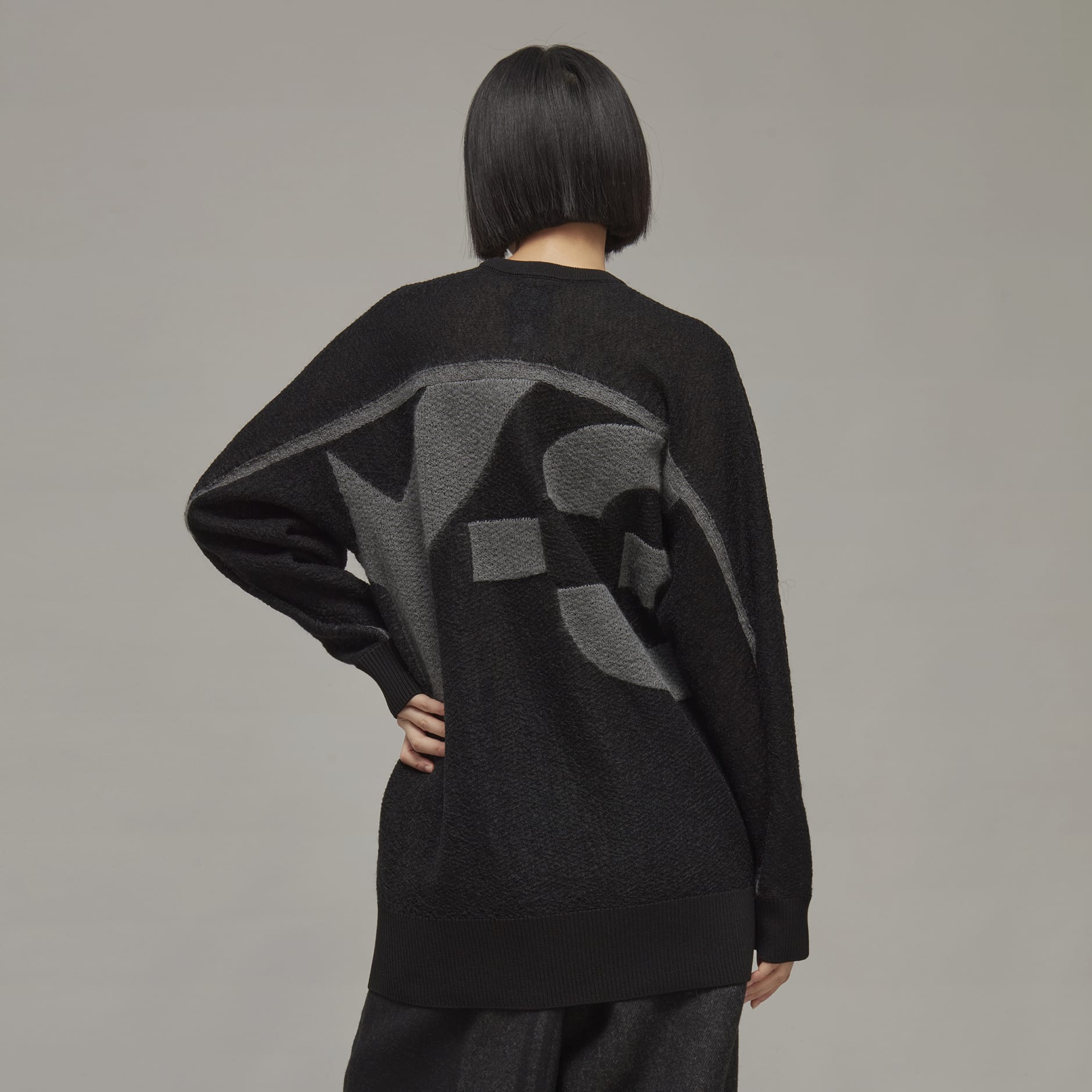 Y-3 Classic Sheer Knit Crew Sweater