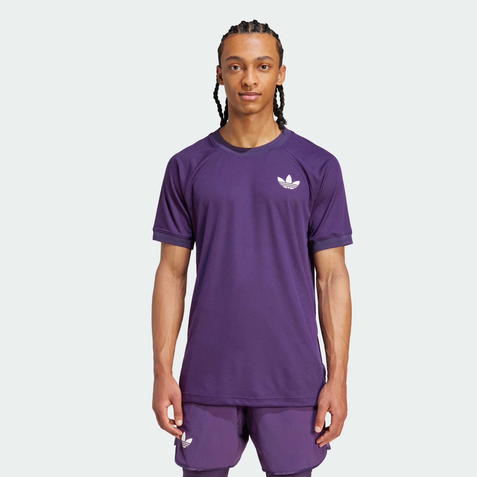 【Adidas コリア】 Tennis Pro Climacool+ FreeLift Tee Clothing - Tennis Pro Climacool+ FreeLift Tee - Purple