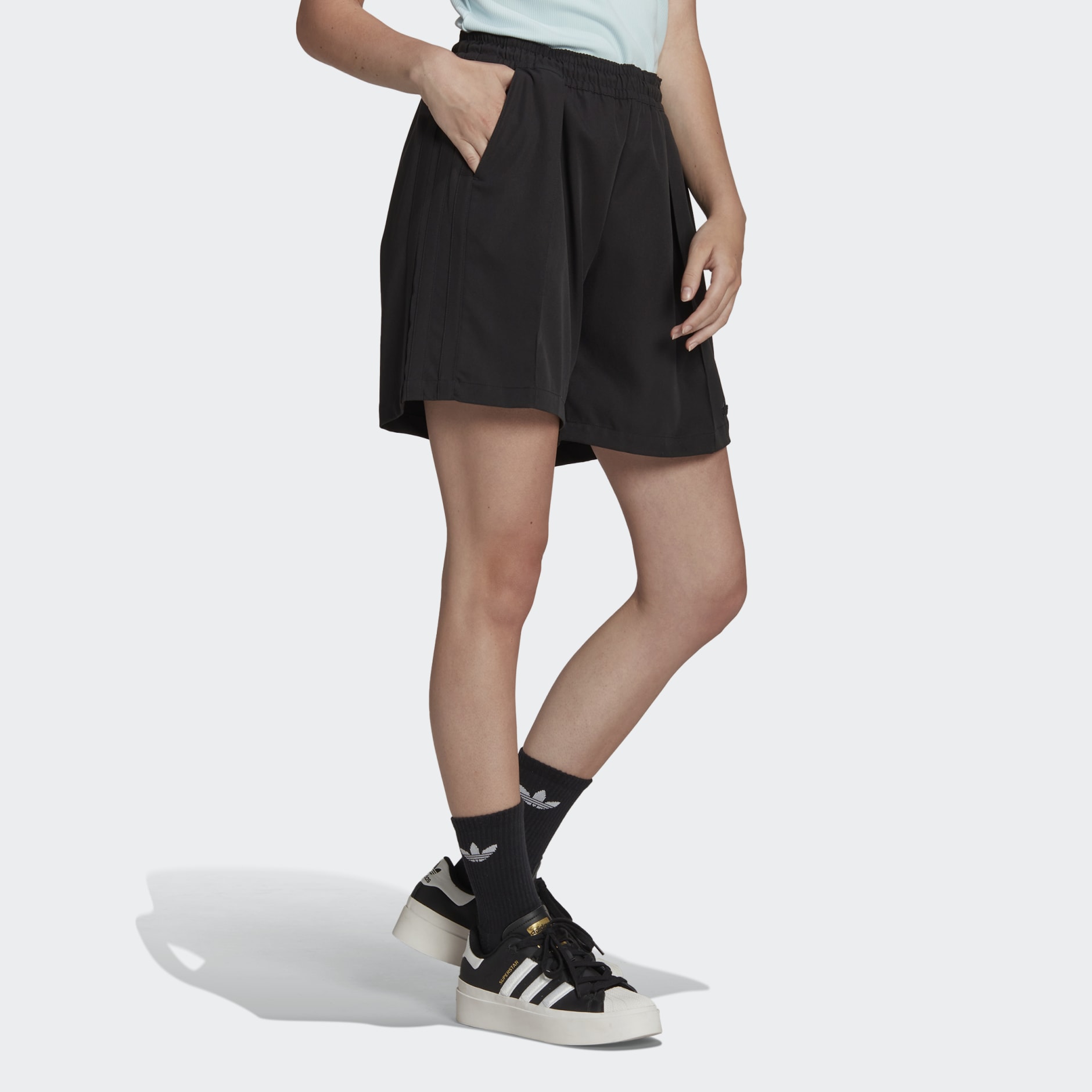 adidas Adicolor Contempo Tailored Shorts (Gender Neutral) - Black ...