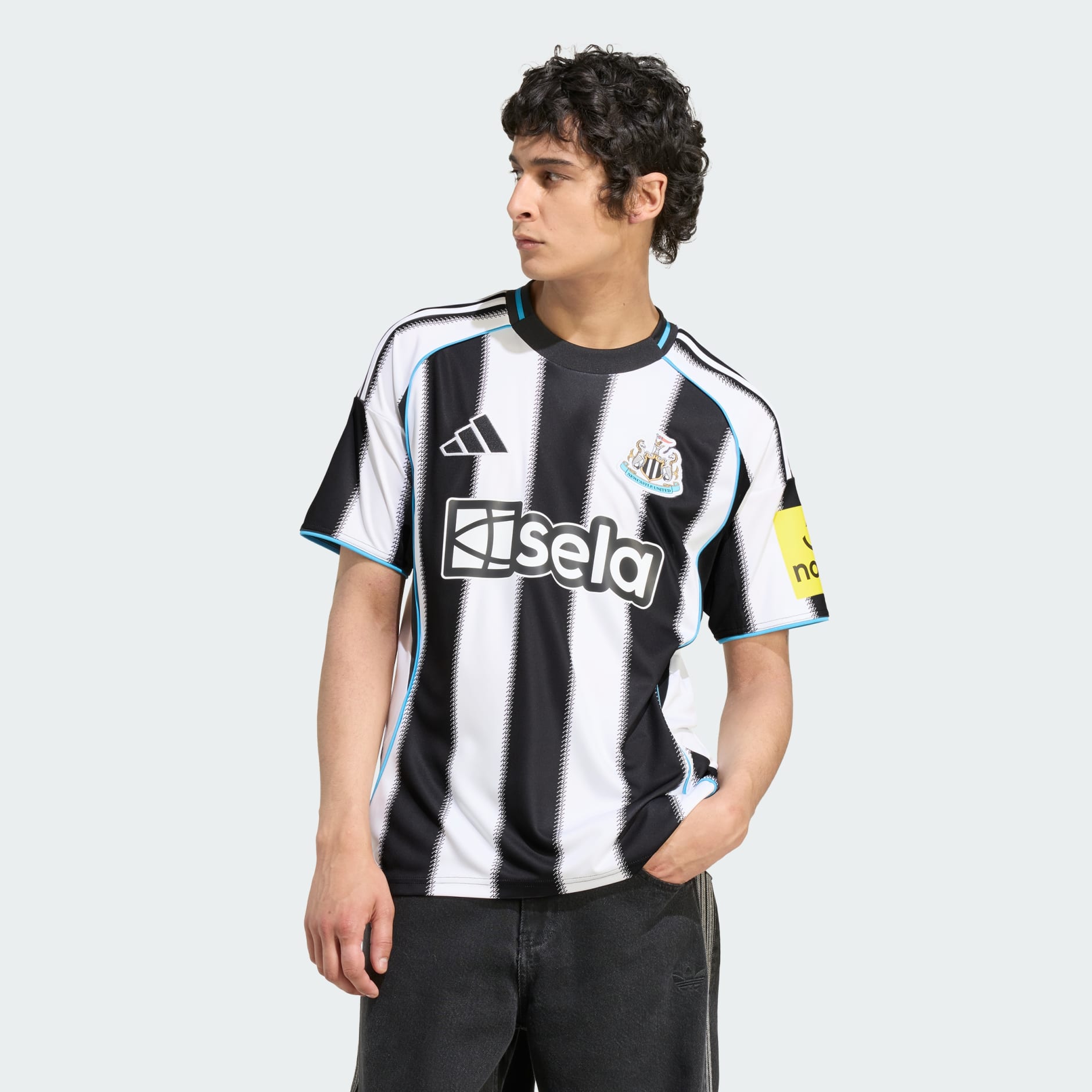 adidas Newcastle United サッカーシャツ Clothing - Newcastle United FC 25/26 Home Jersey - Black