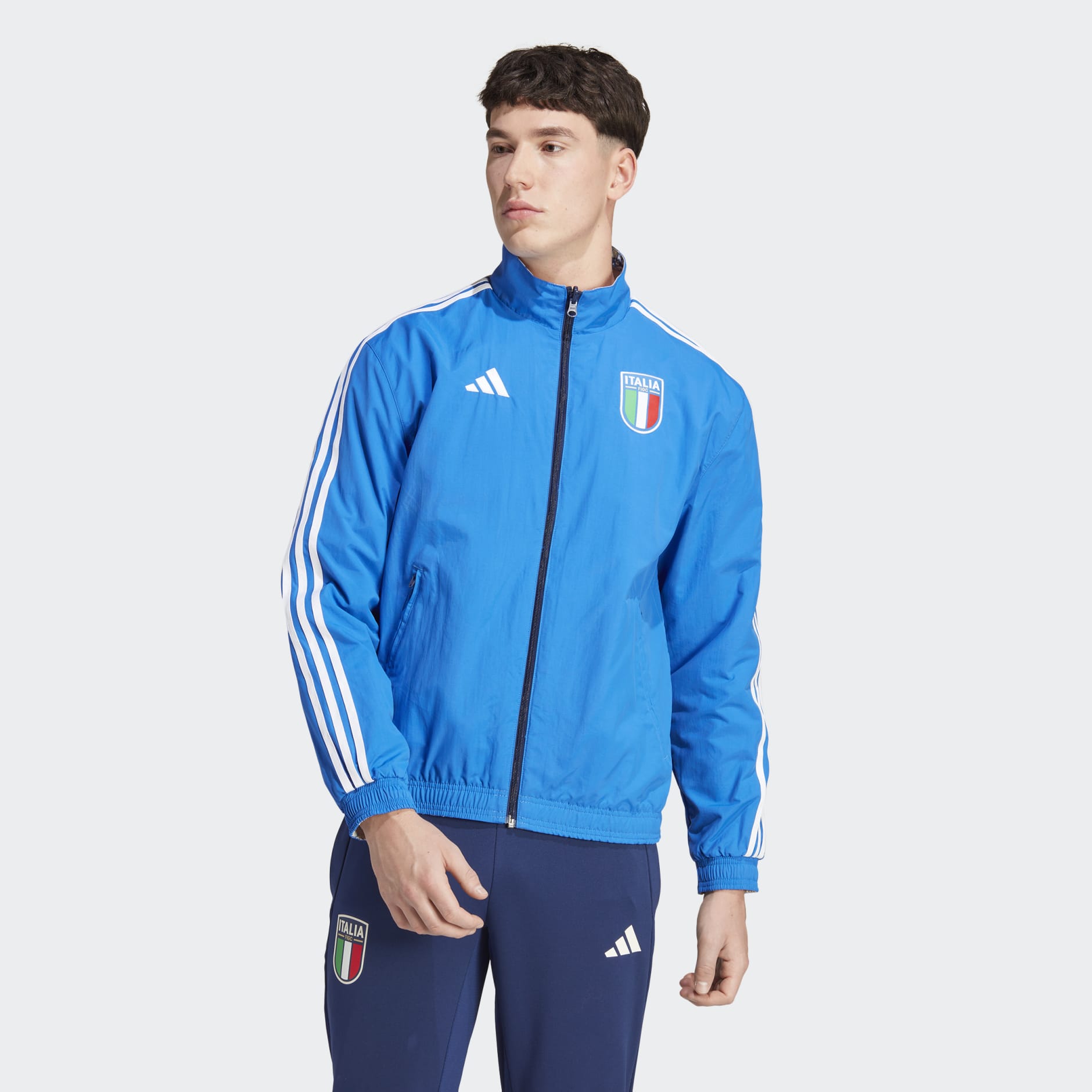 druk Geleidbaarheid voeden Men's Clothing - Italy Anthem Jacket - Blue | adidas Qatar