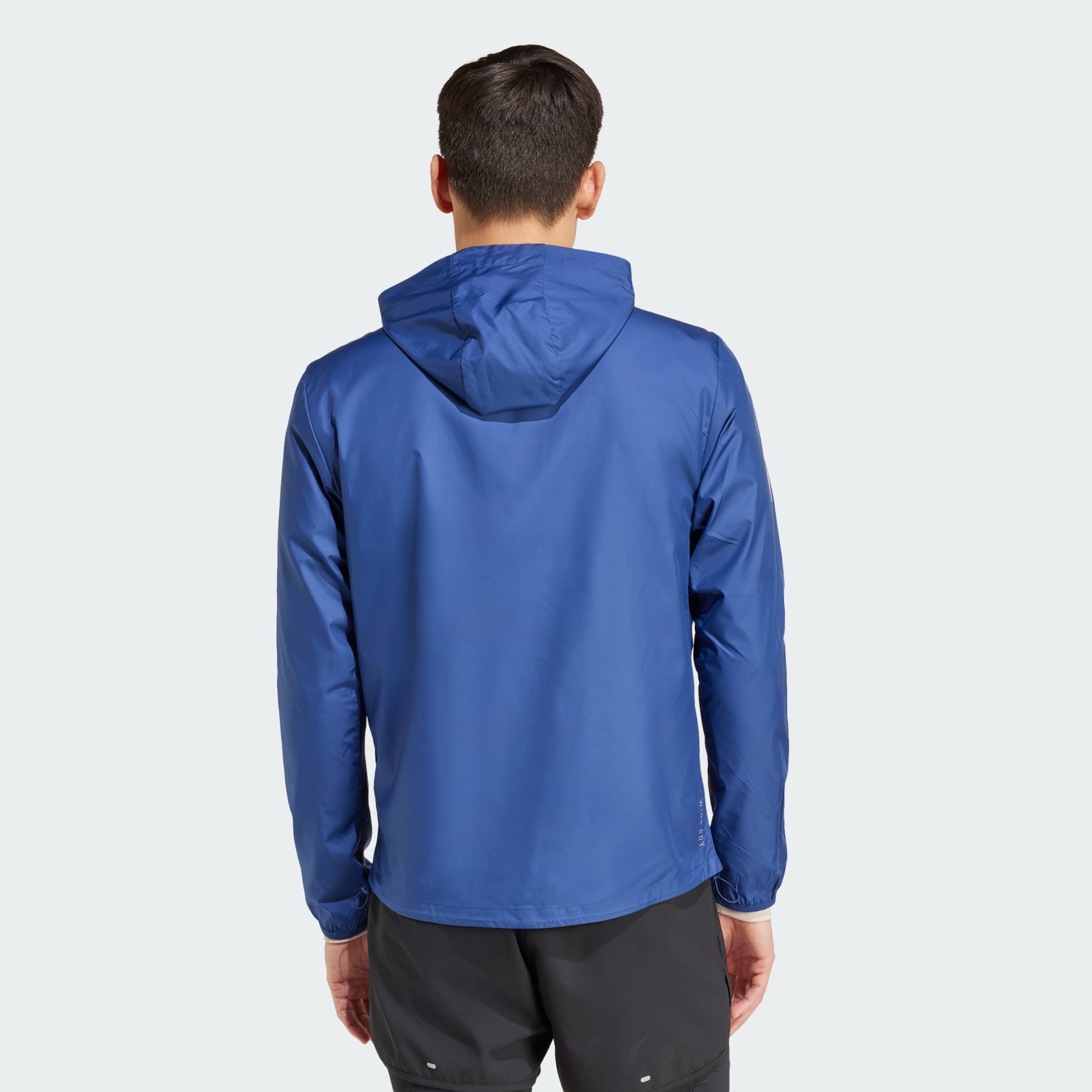 Men s Clothing Own the Run Jacket Blue adidas Saudi Arabia