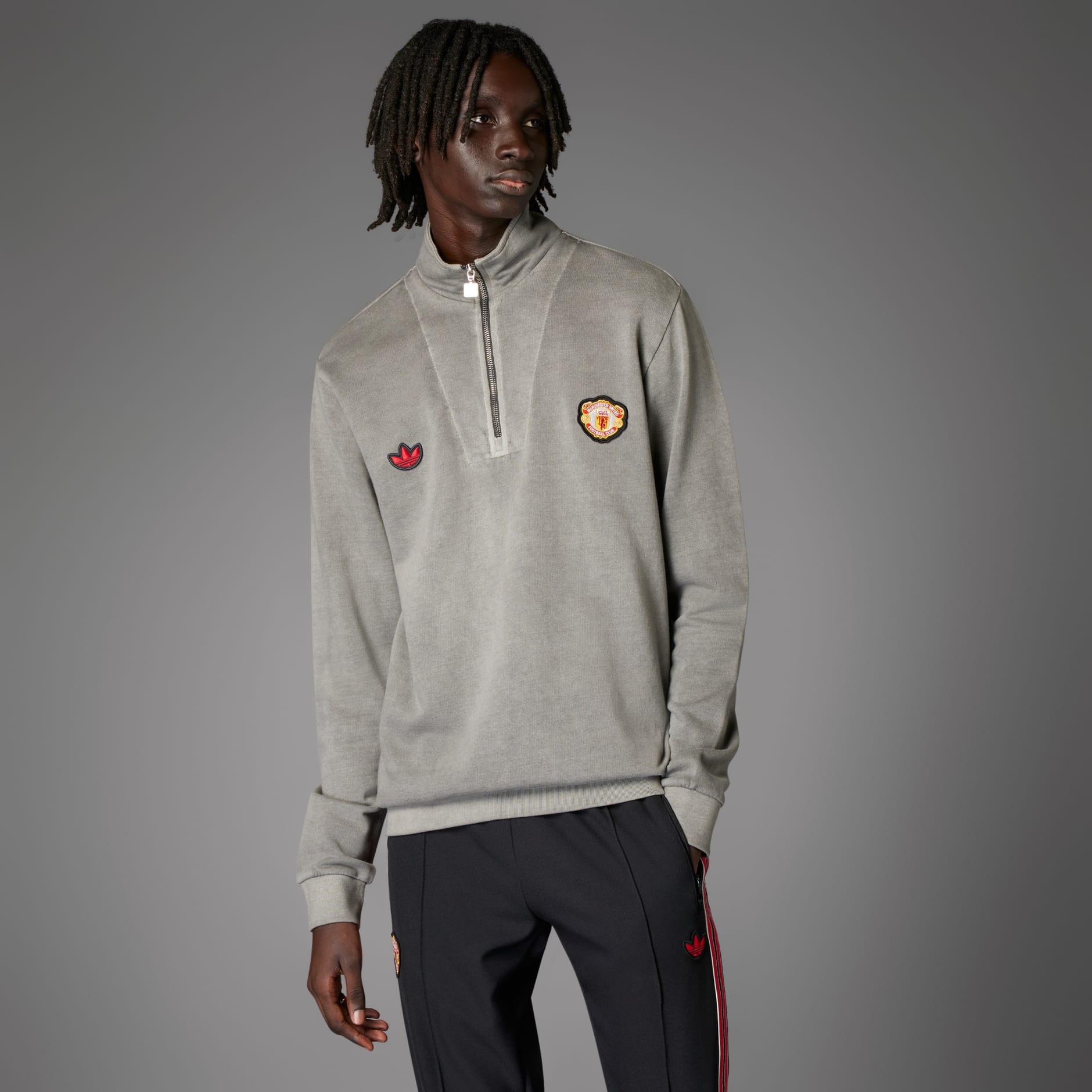Majica Manchester United Terrace Icons Half-Zip