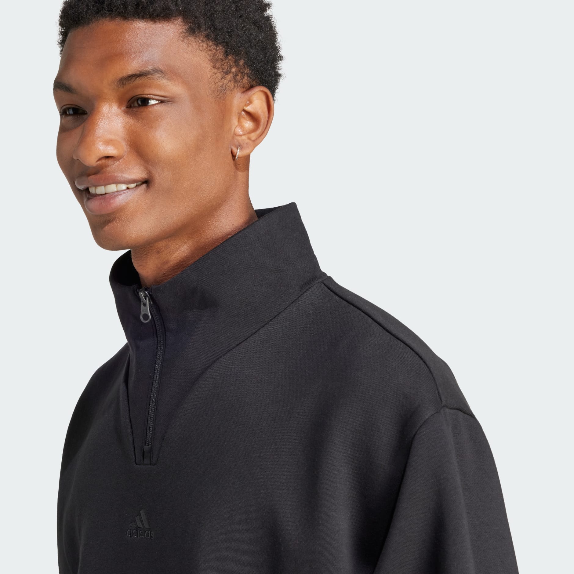 Sweatshirts - ALL SZN Fleece 1/4-Zip Sweatshirt - Black | adidas Oman