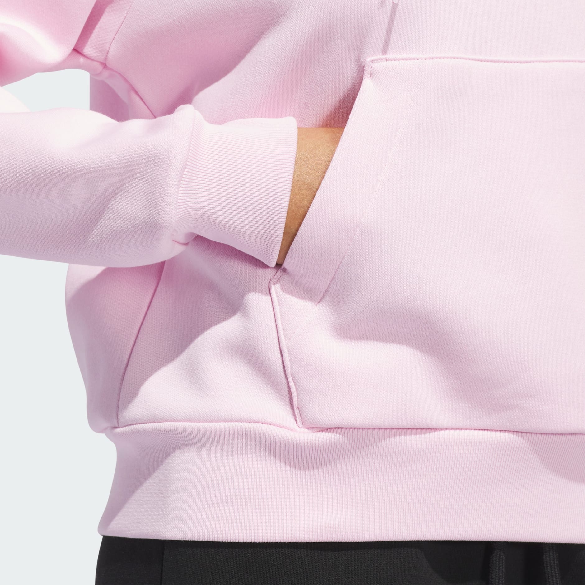 Seasonal Essentials Ruffled Big Logo Graphic Hoodie