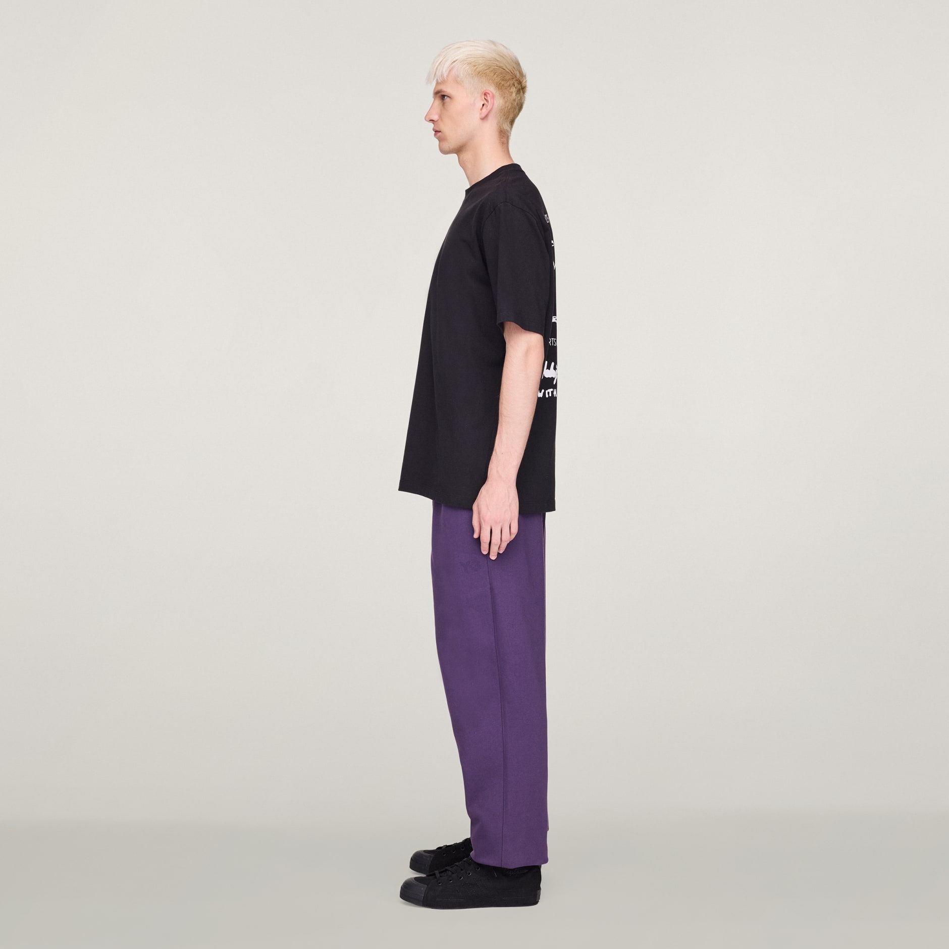 Clothing - Y-3 Short Sleeve Tee - Black | adidas Qatar