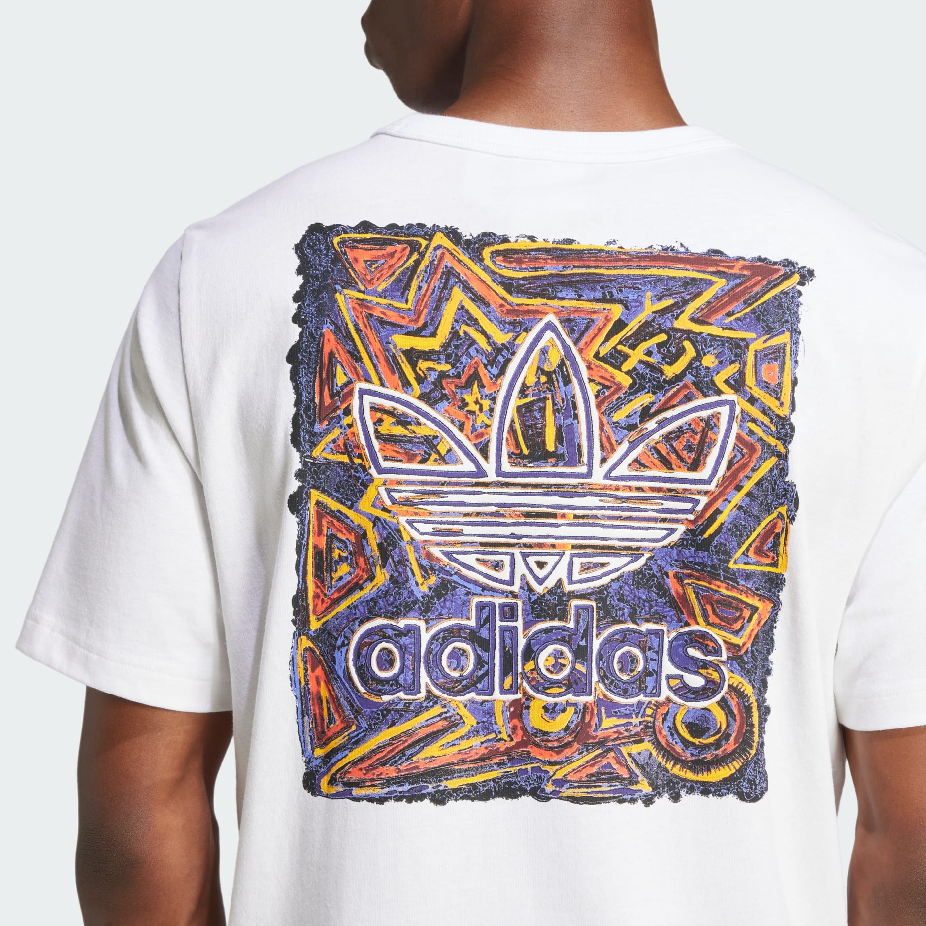 Adidas Originals archive graphic t shirt in White