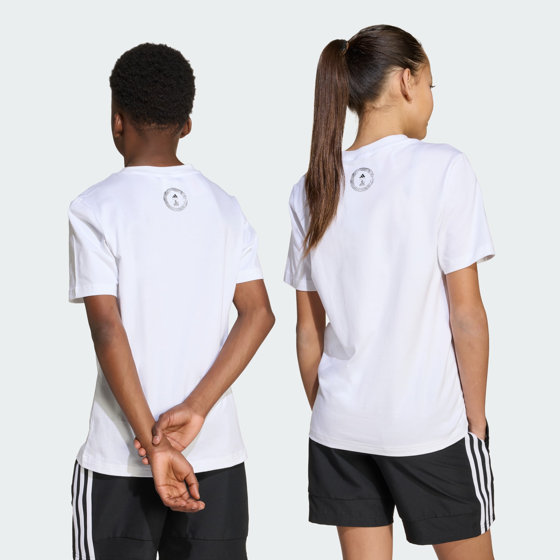 Tricou cu emblema oficială EURO25&trade; feminin pentru copii