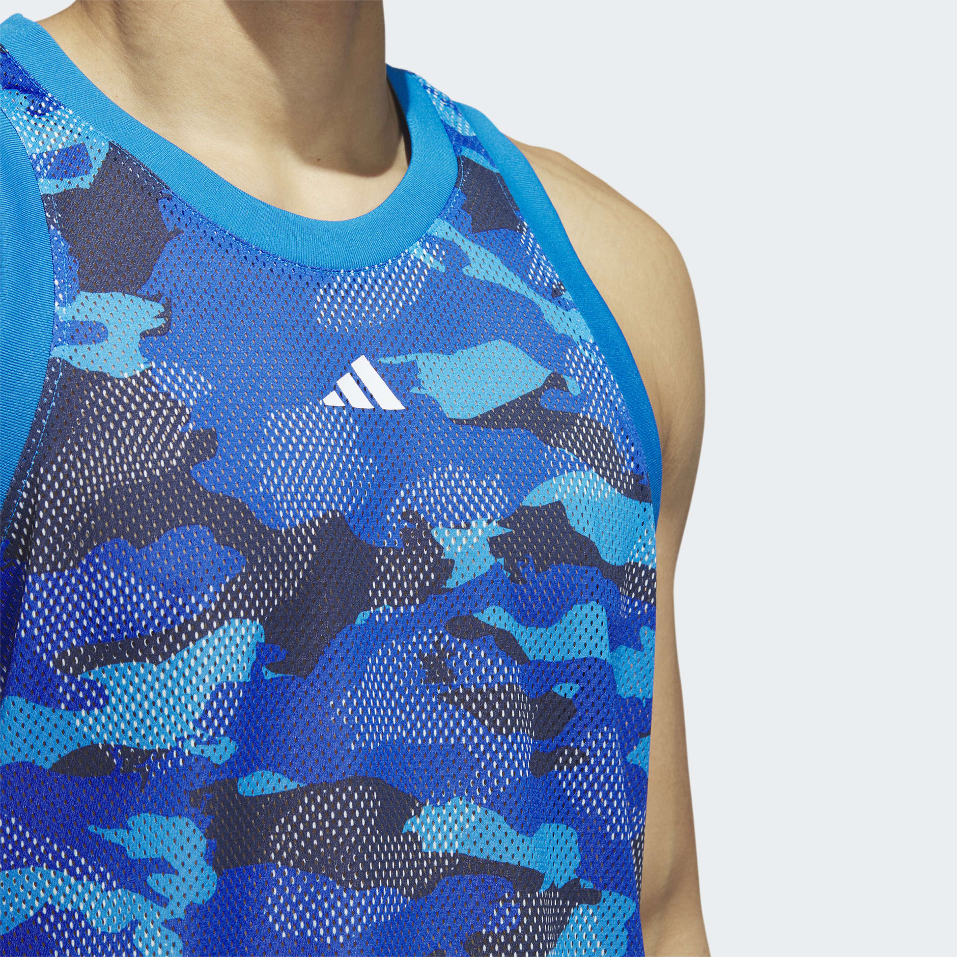 Adidas Men's Blue Tank Top