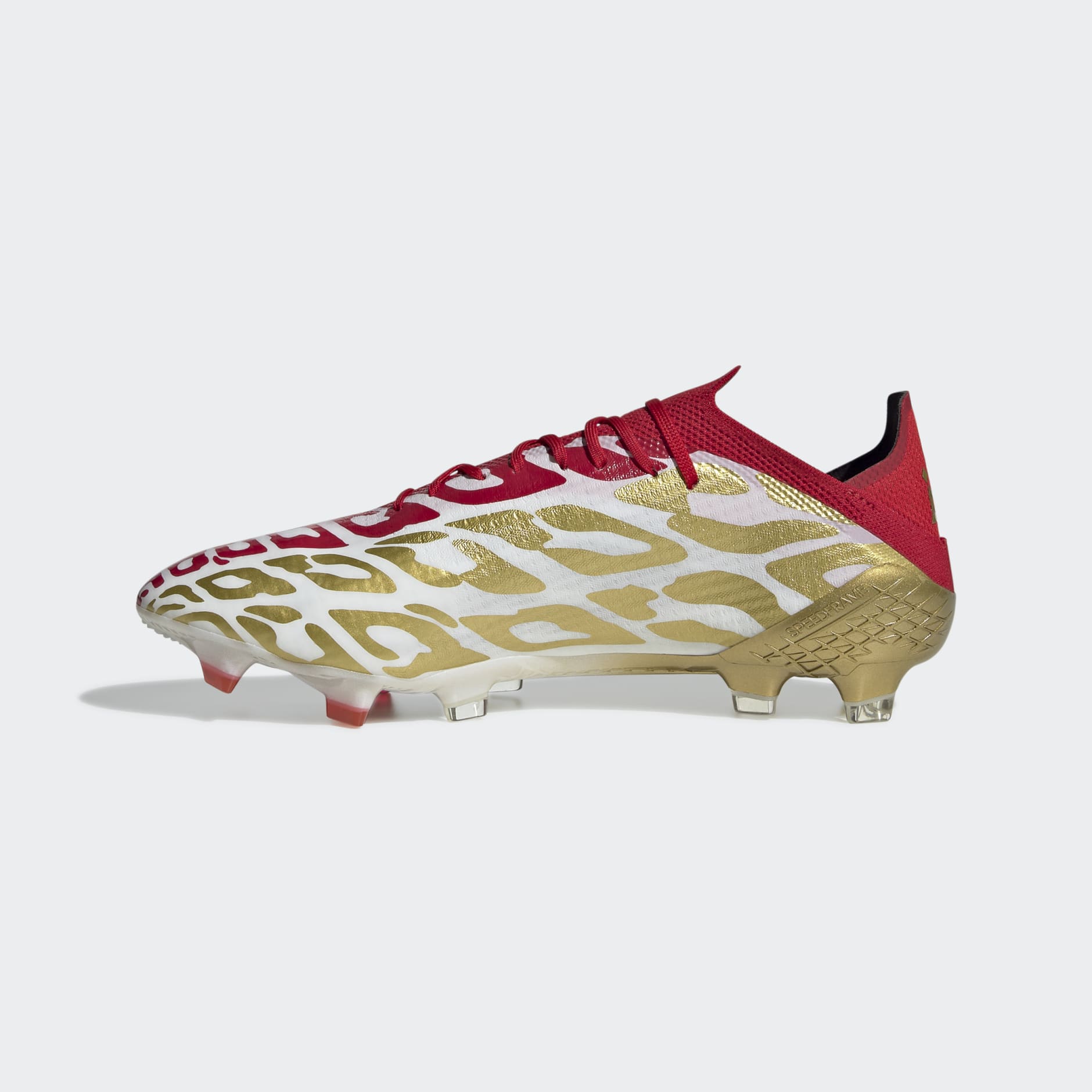 adidas football cleats red and gold