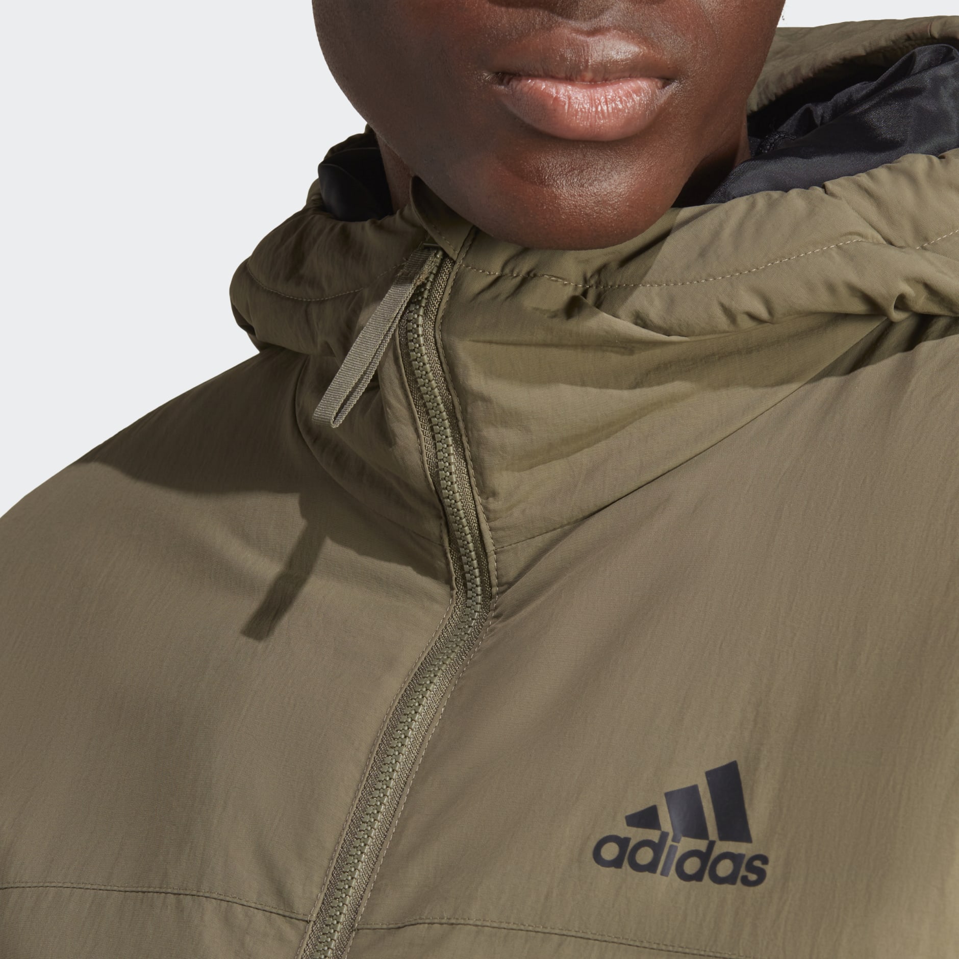 Clothing - BSC Sturdy Insulated Hooded Jacket - Green | adidas South Africa