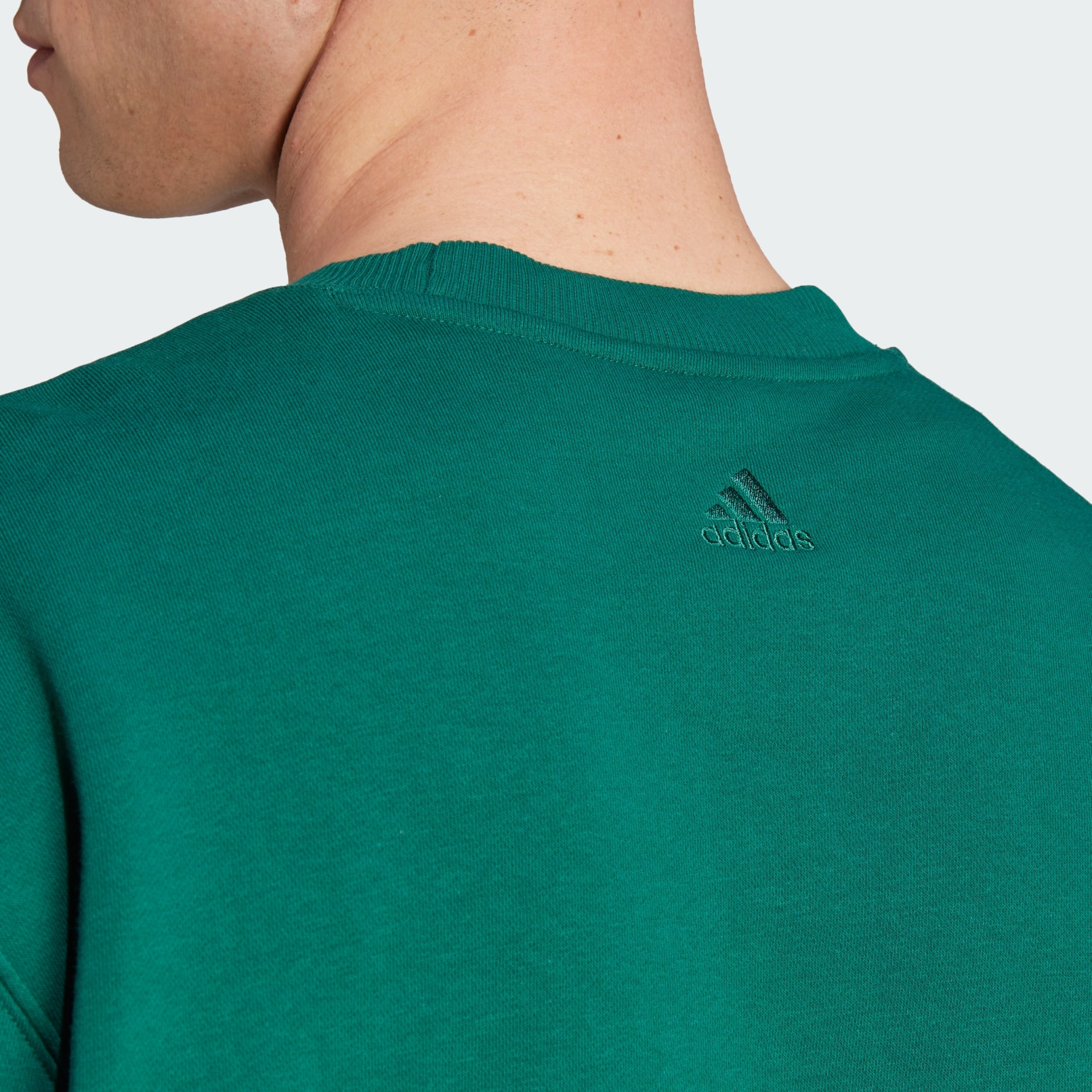 adidas All SZN Fleece Graphic Sweatshirt - Green | adidas LK