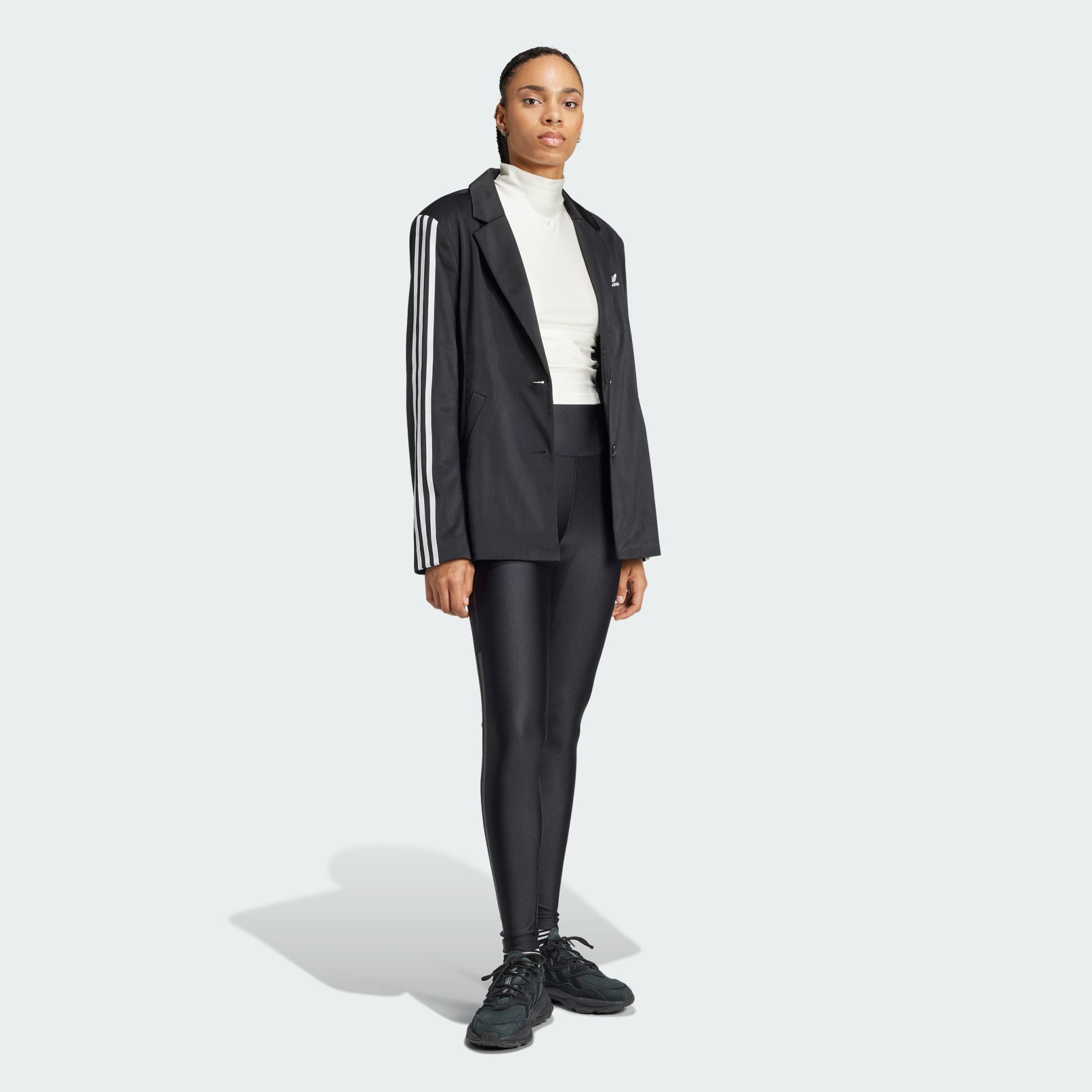 Ruched 3-Stripes Crop Top