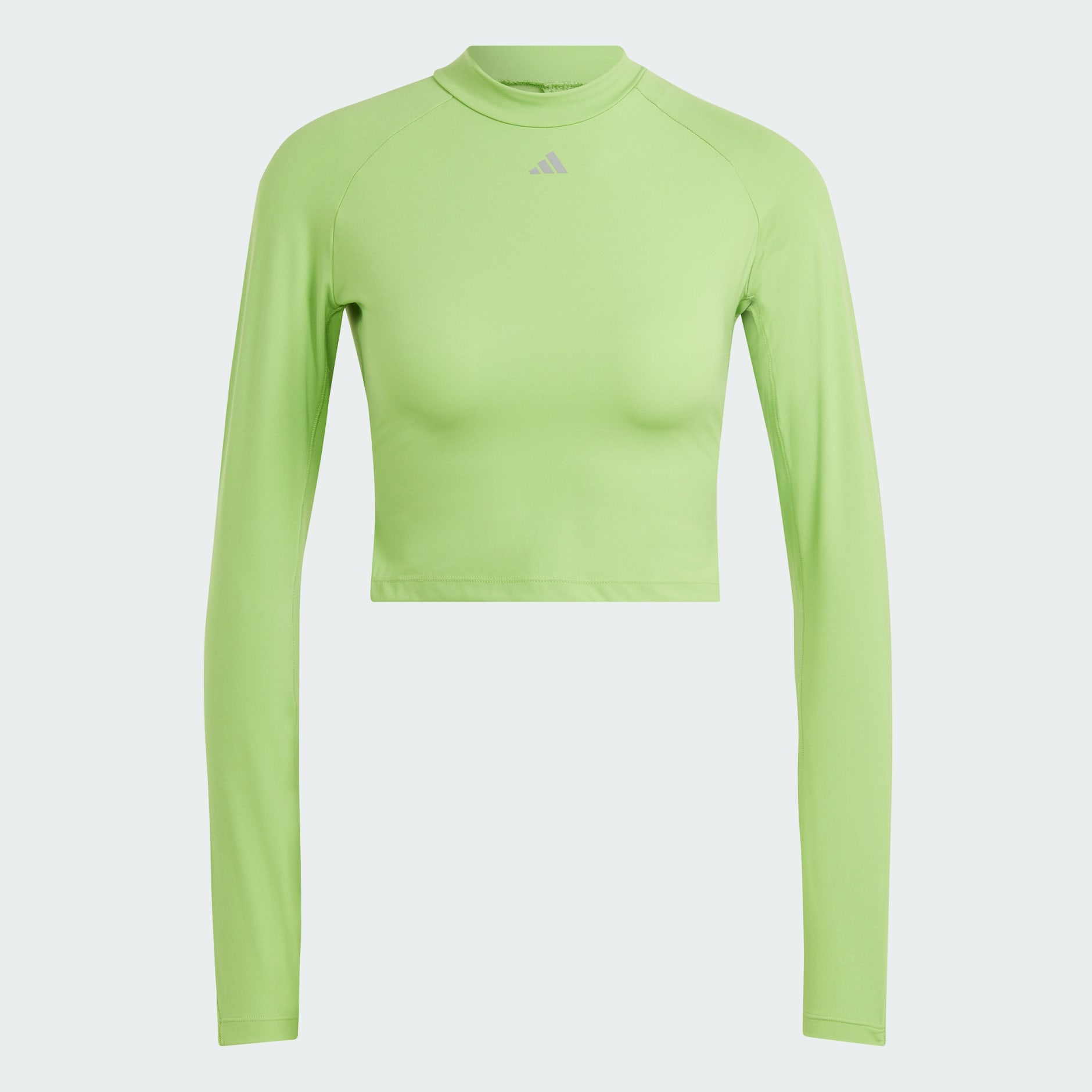 adidas HIIT HEAT.RDY Long Sleeve Crop Tee - Green | adidas UAE