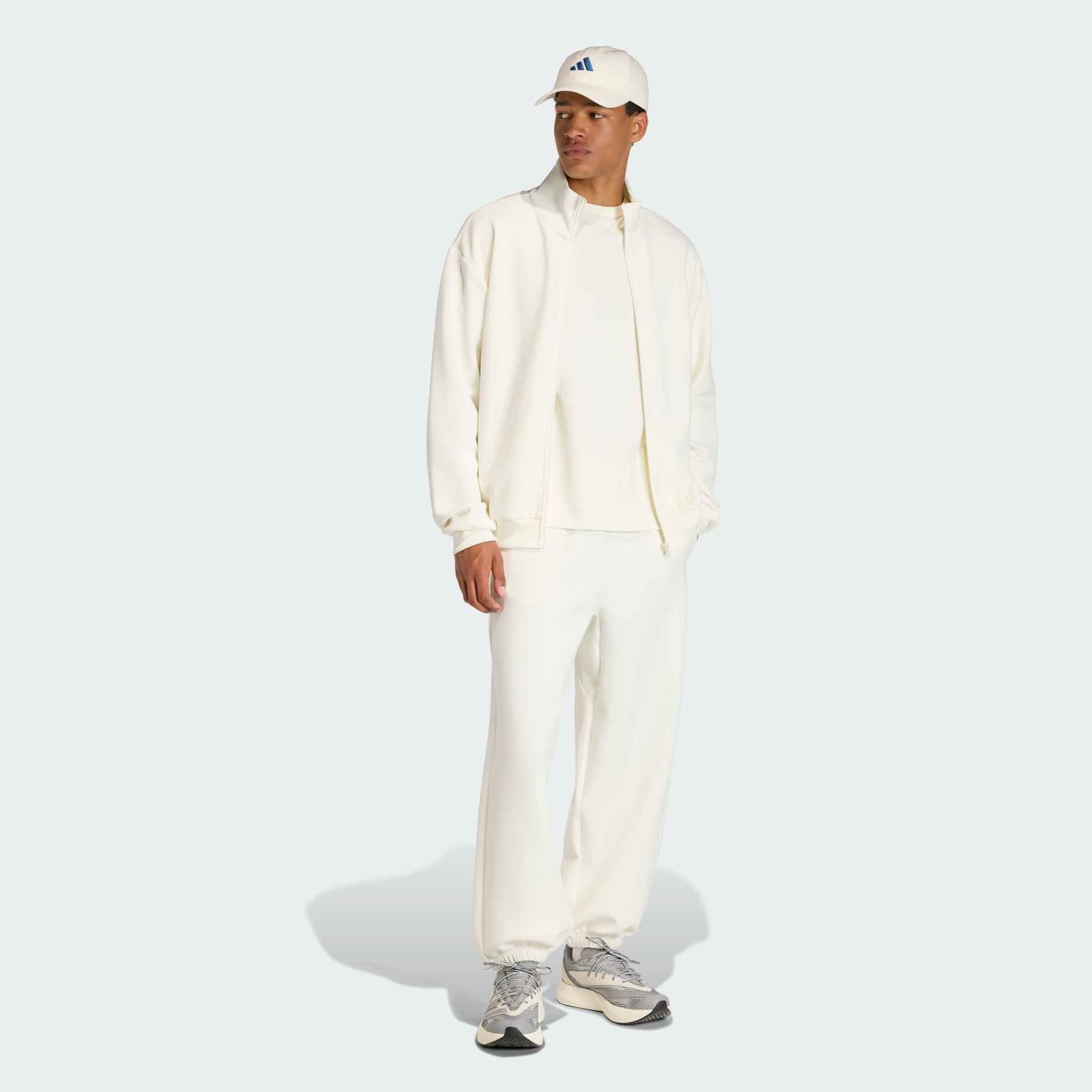 Clothing - SOFT LUX TRACK TOP - White | adidas Oman