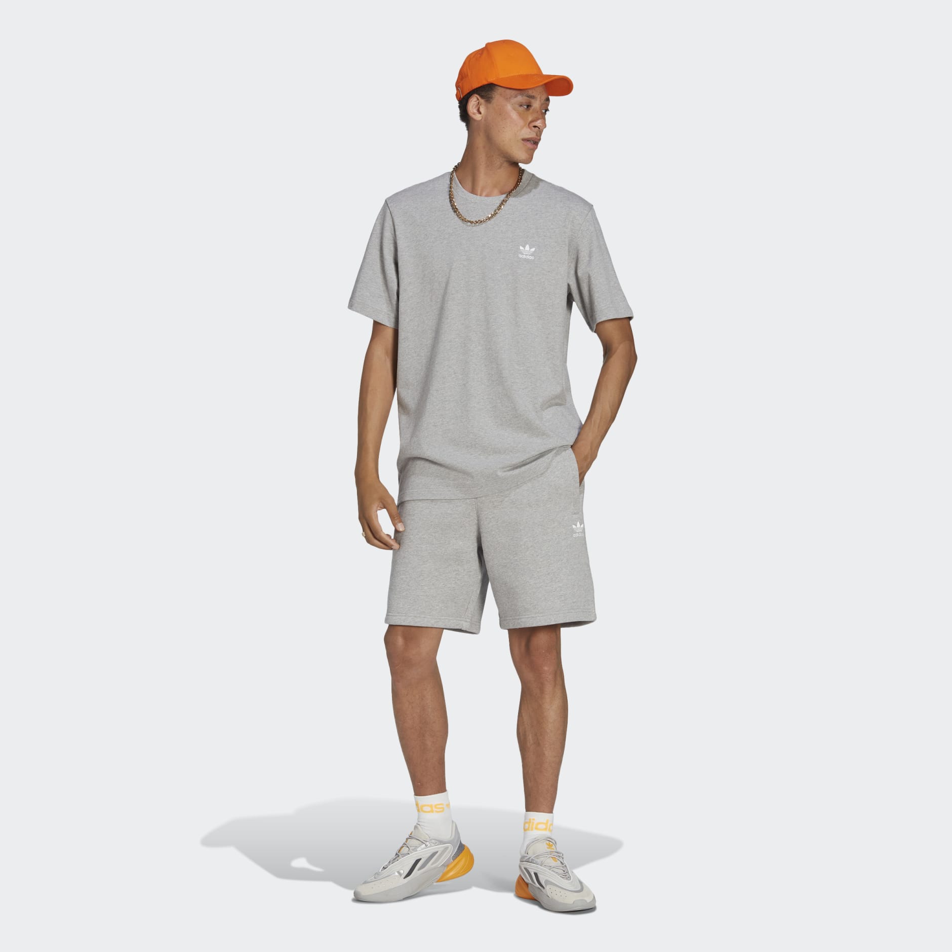 Adidas originals store trefoil fleece shorts