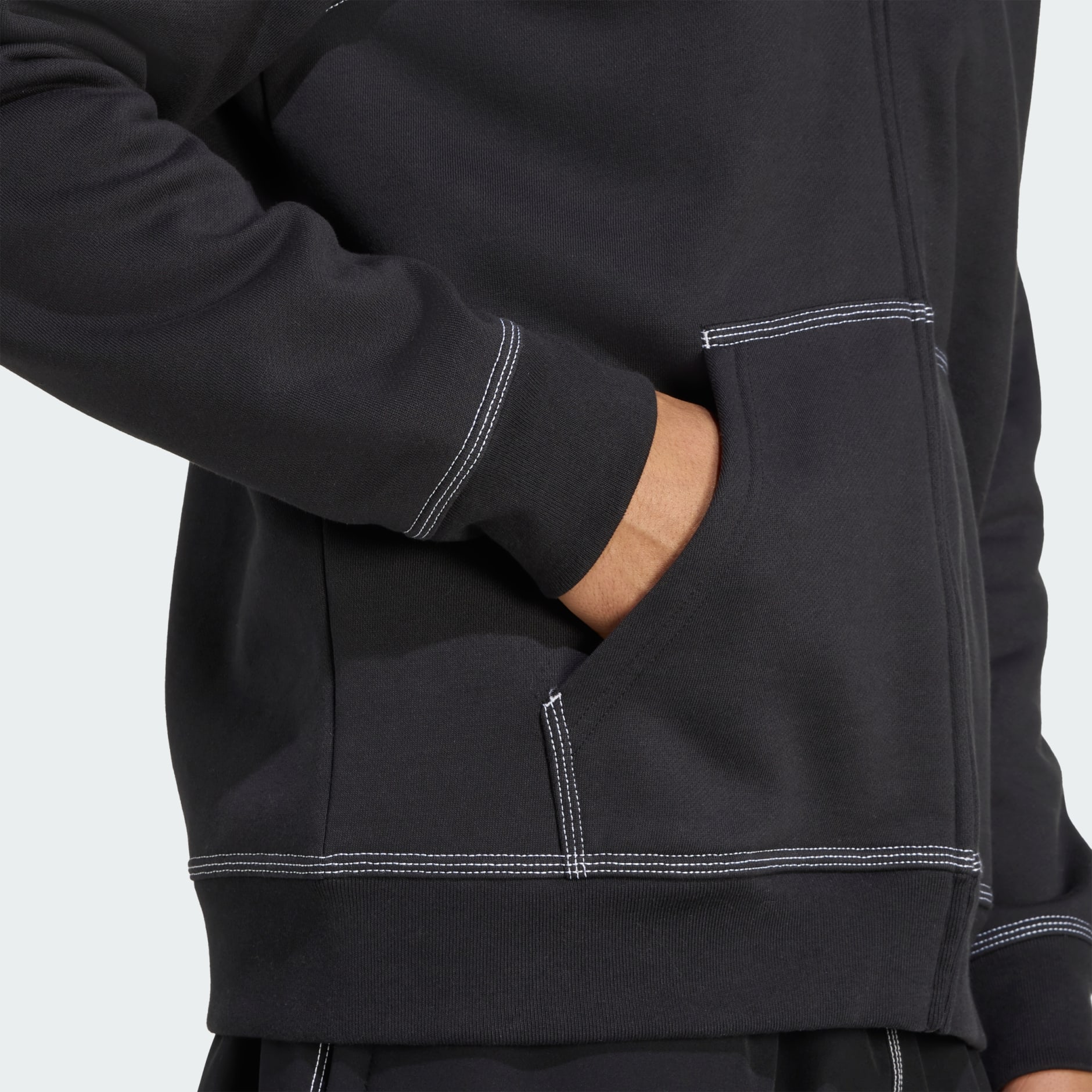 Essentials Trefoil Full-Zip Hoodie
