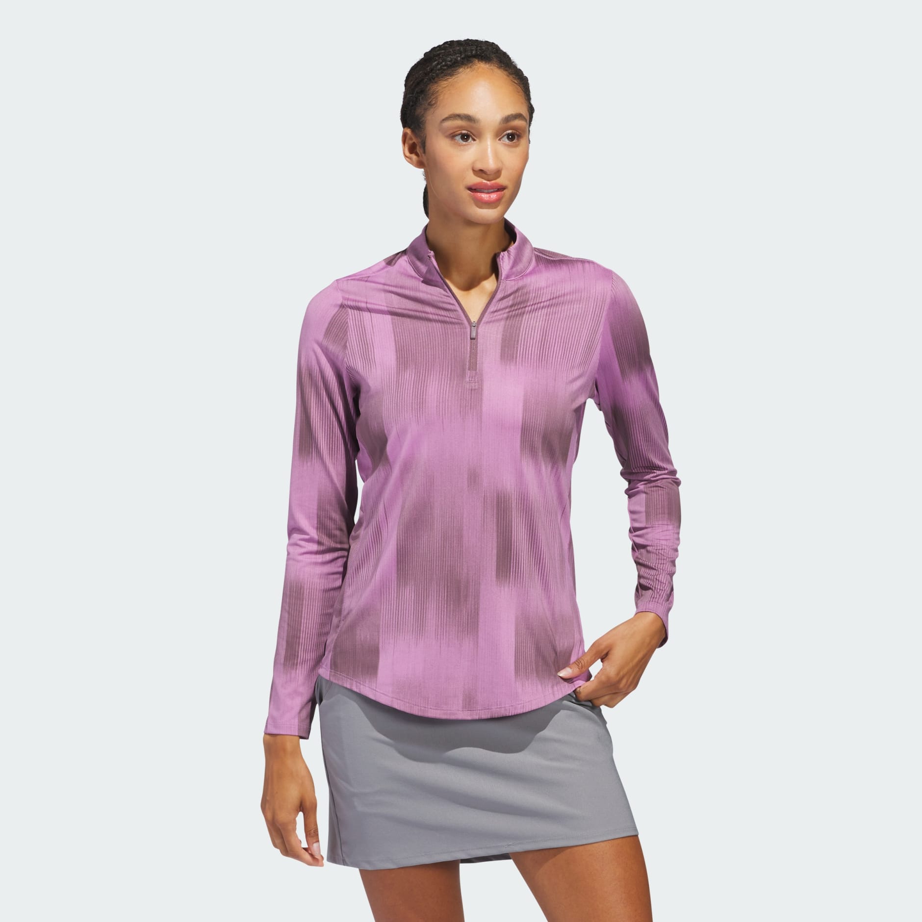 Ultimate365 Printed Quarter Zip Mock