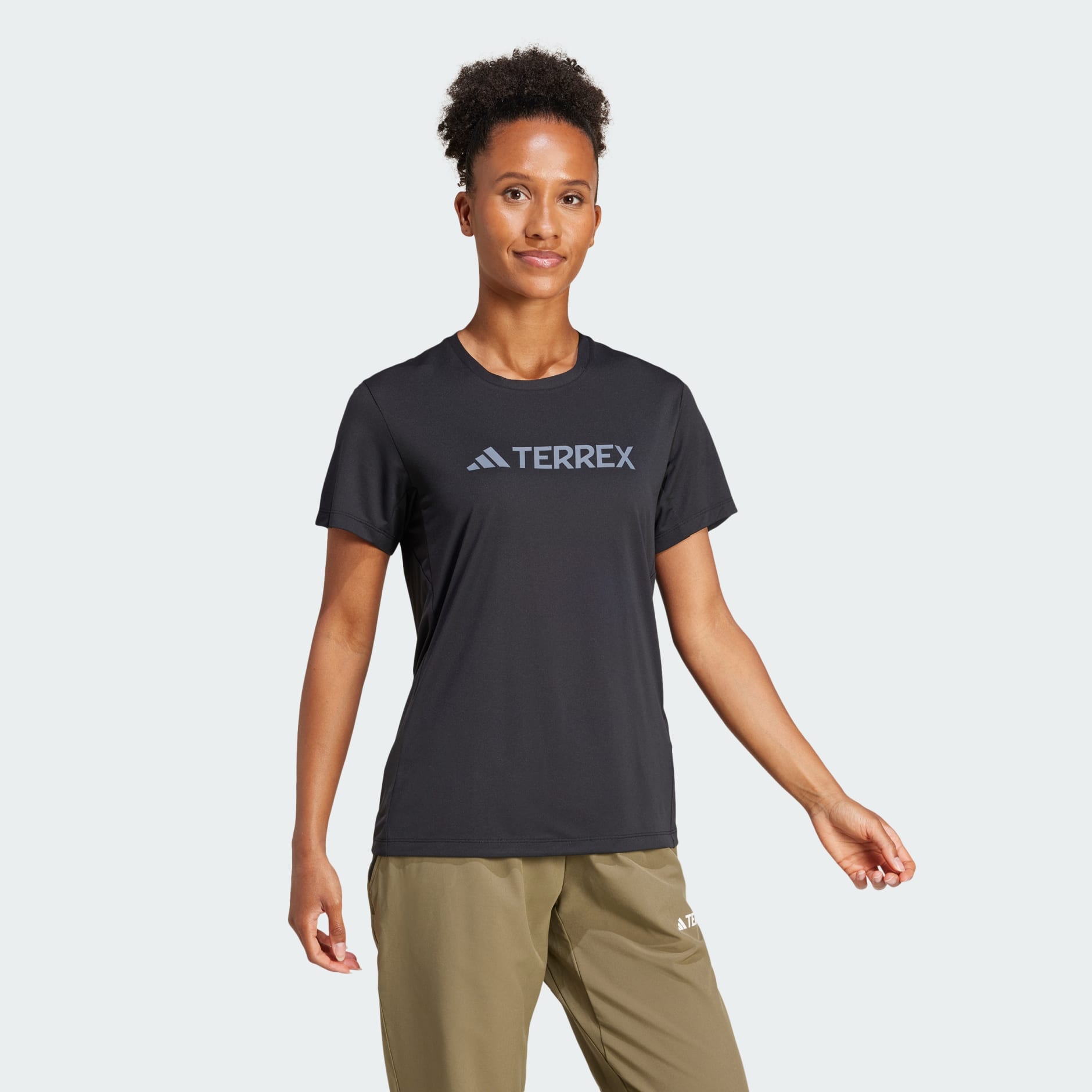 ★★Adairs★★ TERREX Multi Climacool Logo Tech Tee JI9234 adidas TERREX Multi Tee - Black | Free Shipping with adiClub