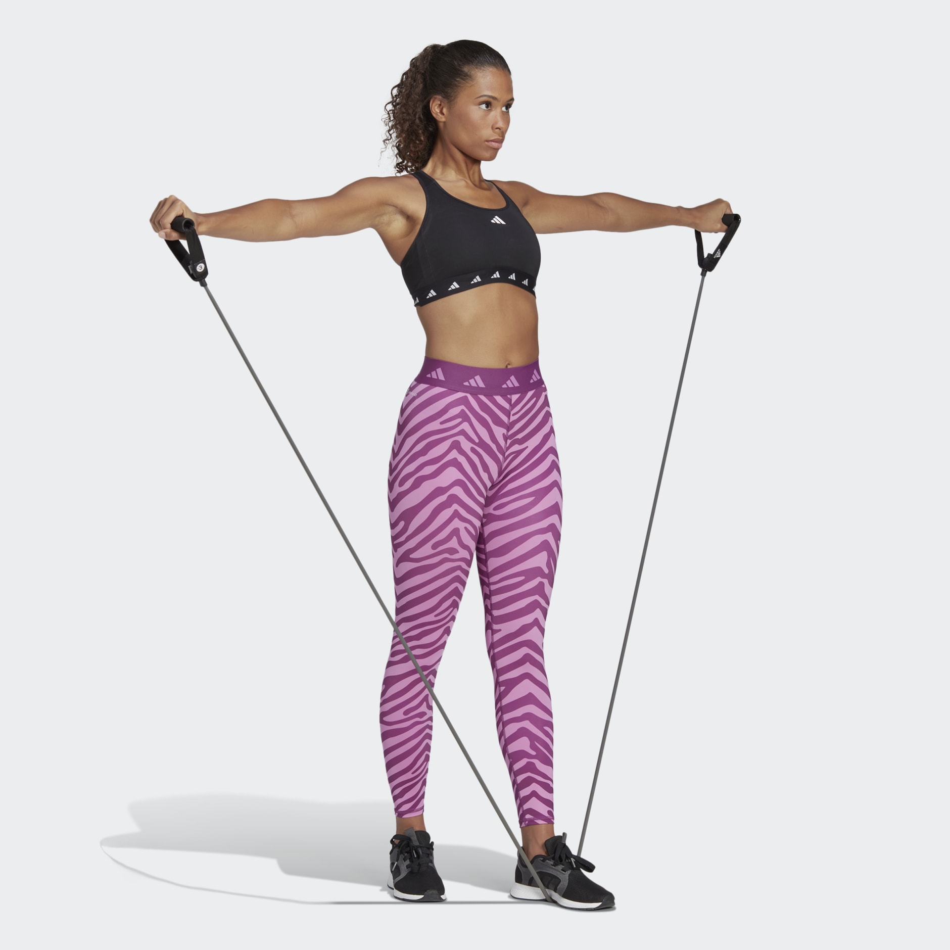 Hyperglam Techfit High-Waisted 7/8 Zebra Leggings