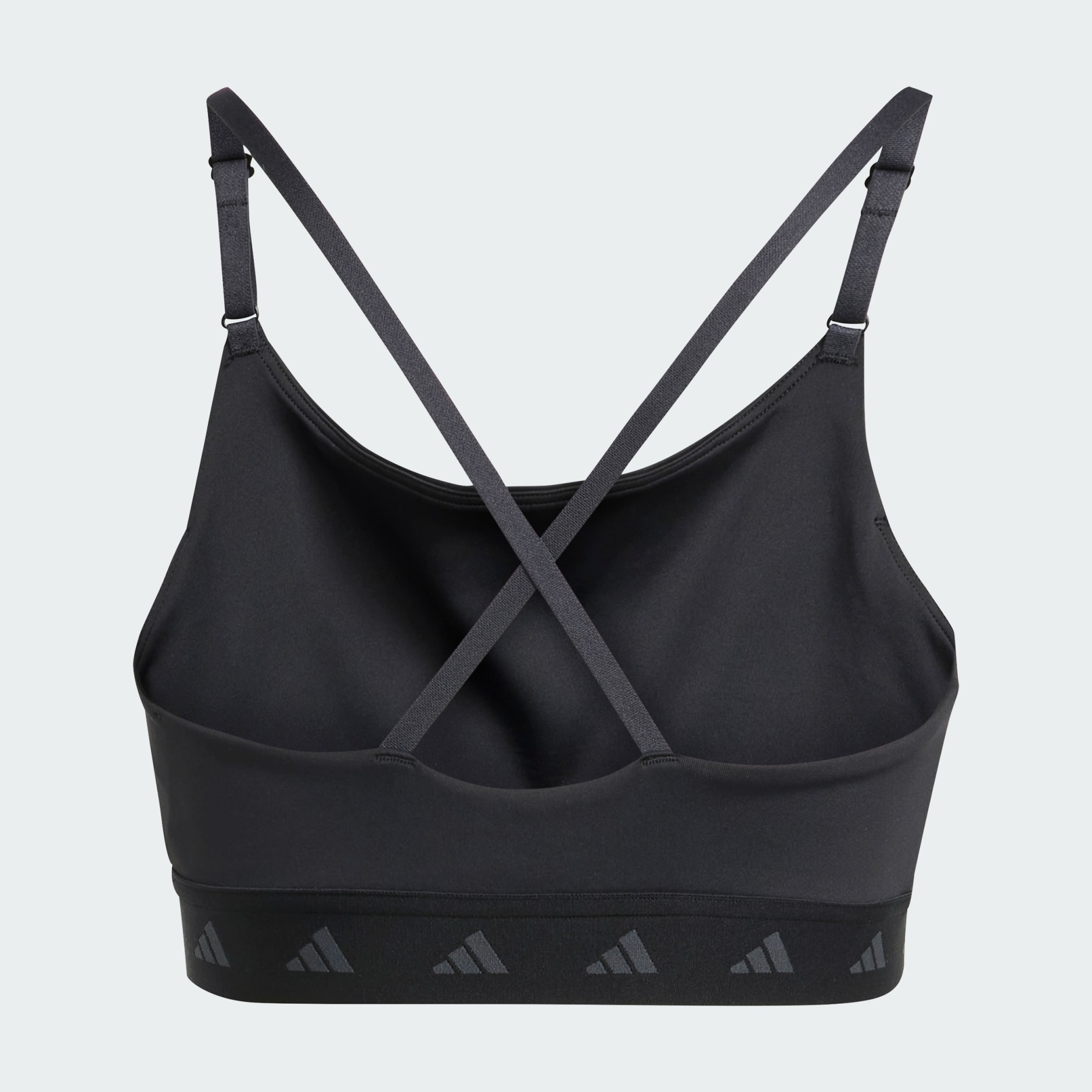 adidas Sports bra AEROREACT with mesh in white/ black
