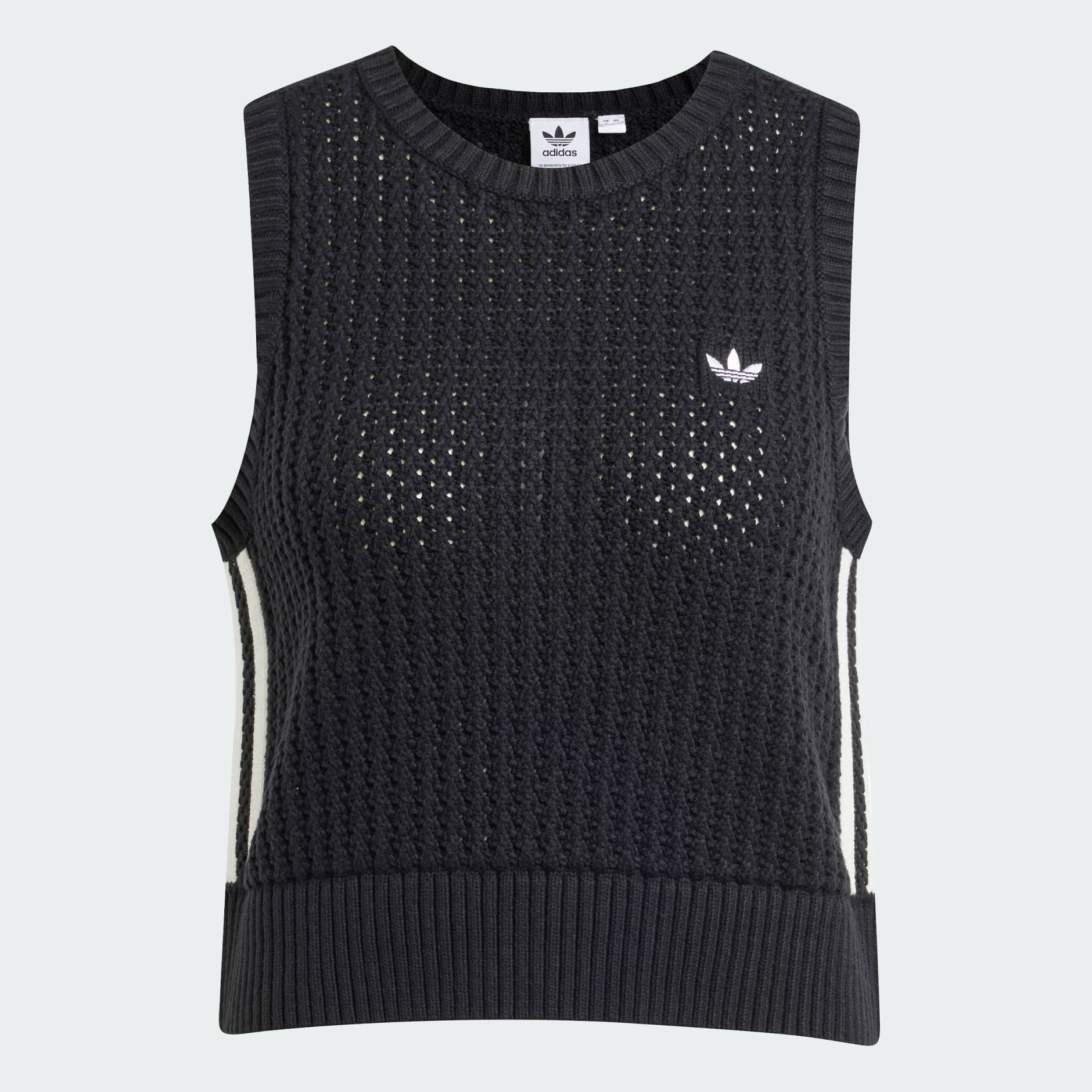 adidas Adicolor Knitted Vest - Black | adidas UAE