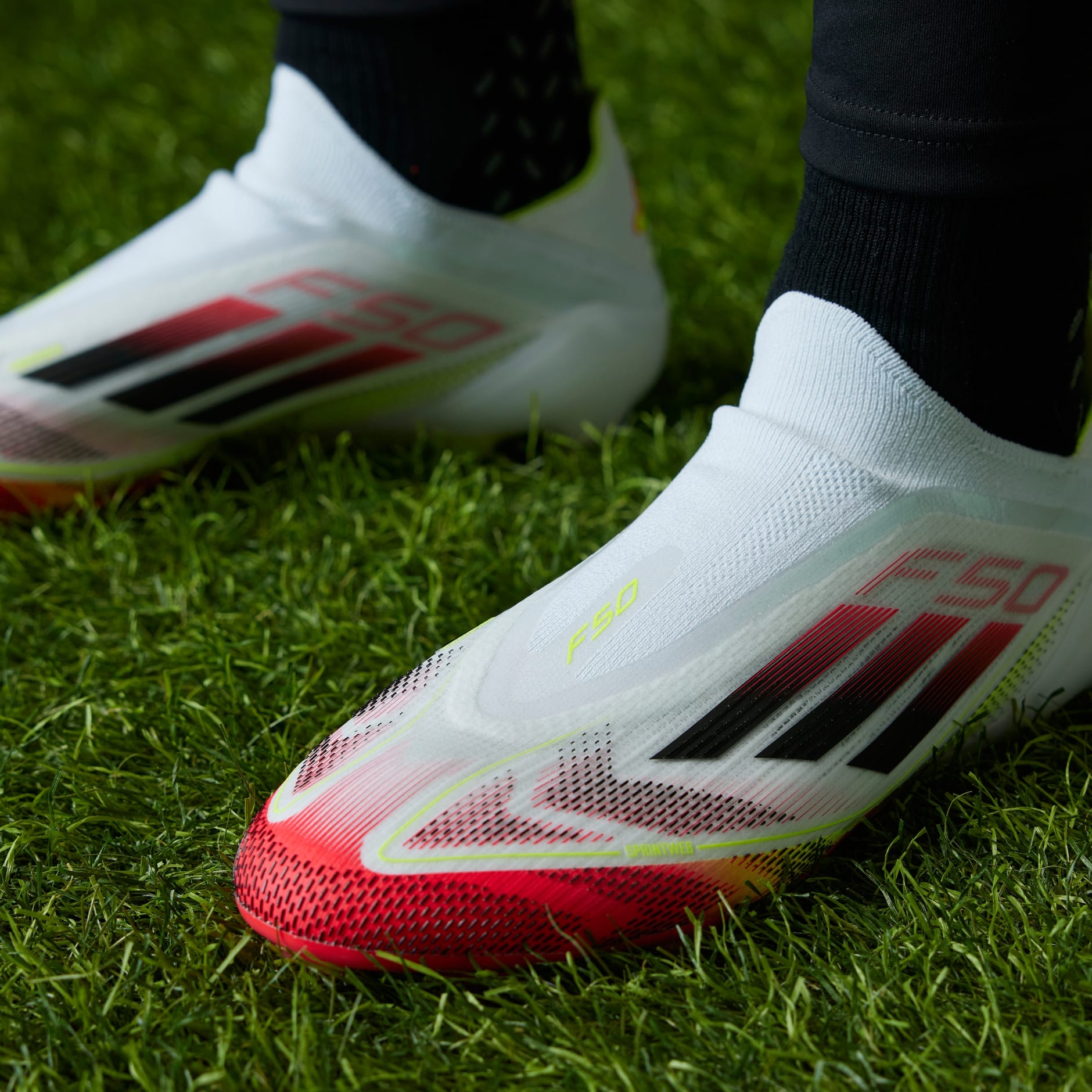 adidas F50 Elite Laceless Firm Ground Boots - White | adidas KE