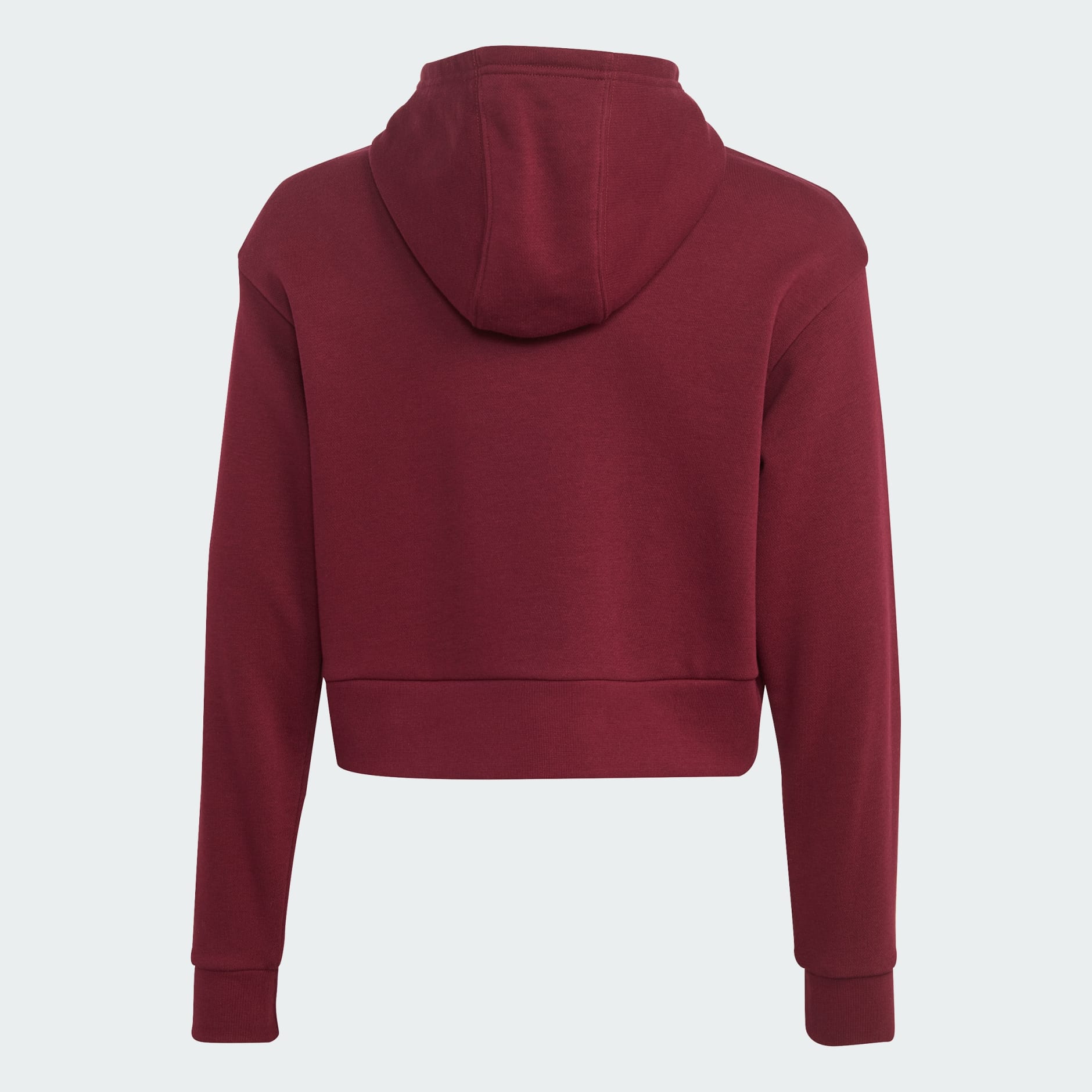 Adidas cropped hot sale hoodie maroon