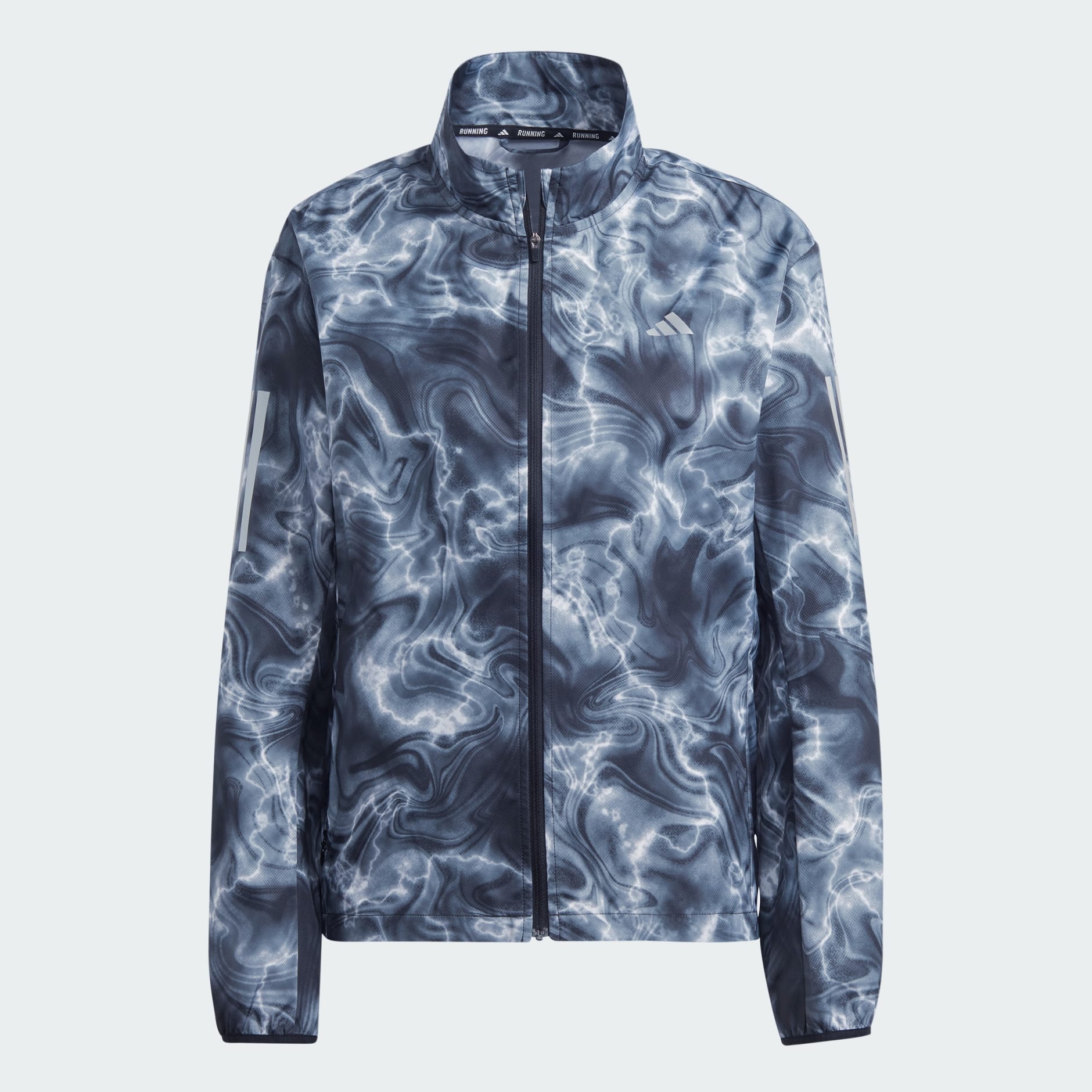 Clothing - Own the Run Allover Print Running Windbreaker - White ...