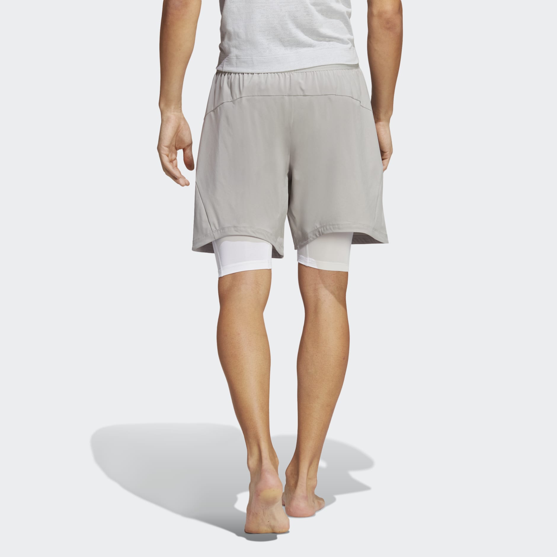 plaag Deuk Bewusteloos Men's Clothing - Yoga Training 2-in-1 Shorts - Grey | adidas Oman