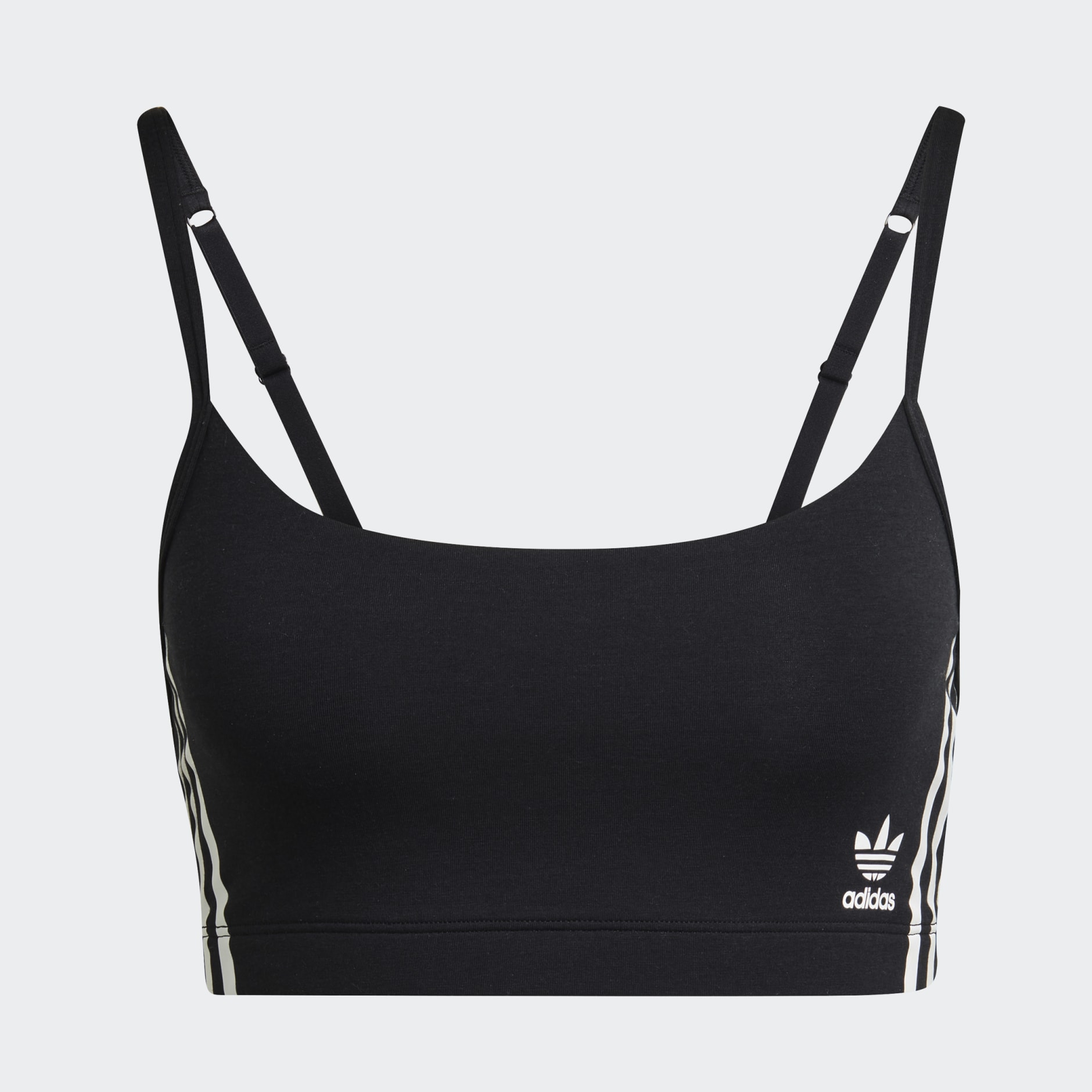 CLOTHING Adicolor Comfort Flex Cotton Bralette Underwear Black adidas Bahrain