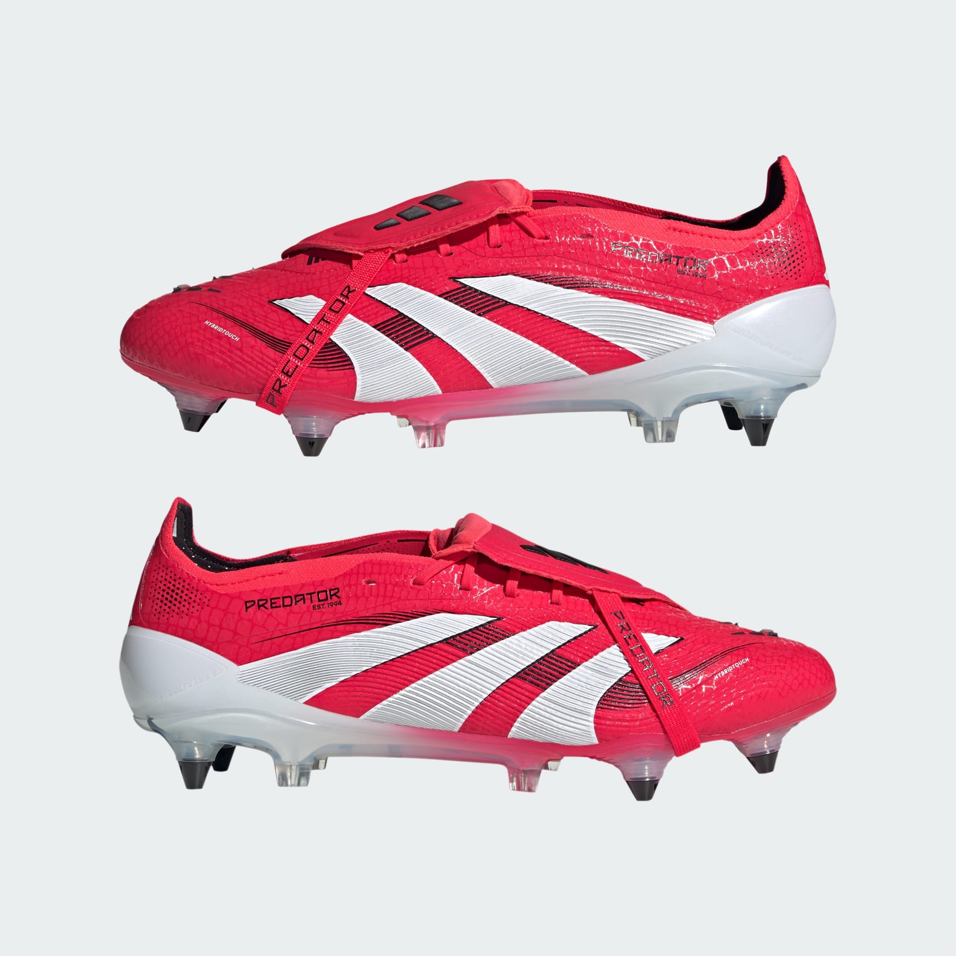 Ghete de fotbal cu limbă pliată pentru teren moale Predator Elite