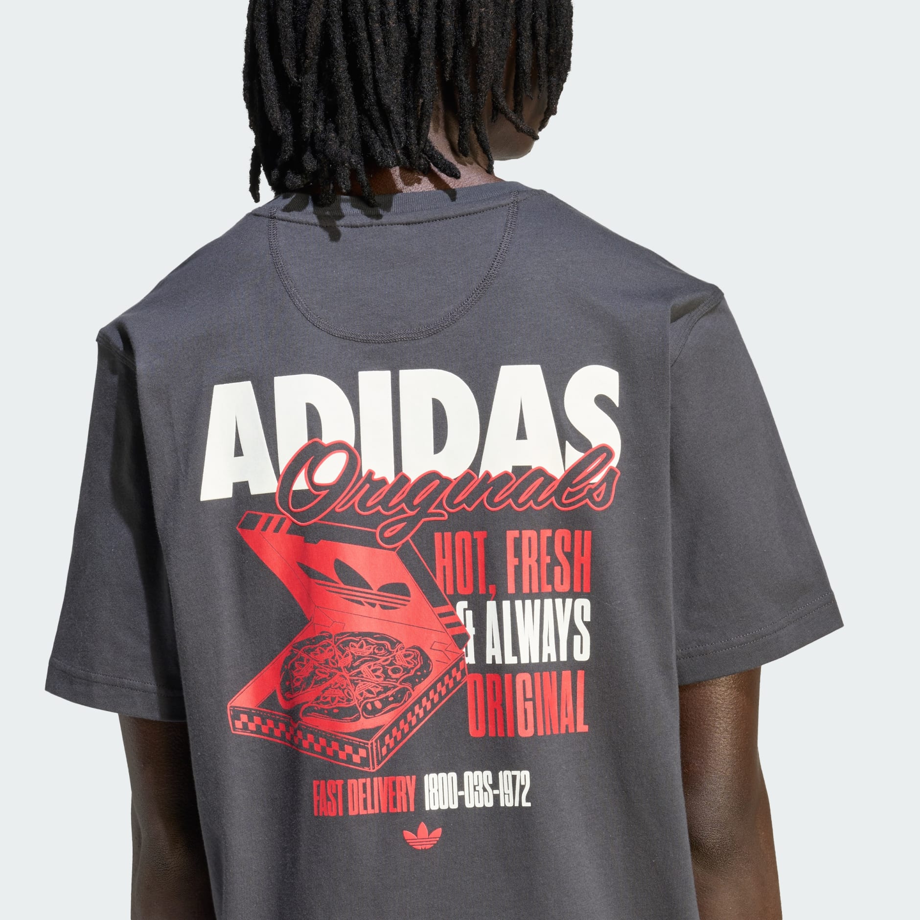 חולצת טי חדשה Pizza Box עם גרפיקה 