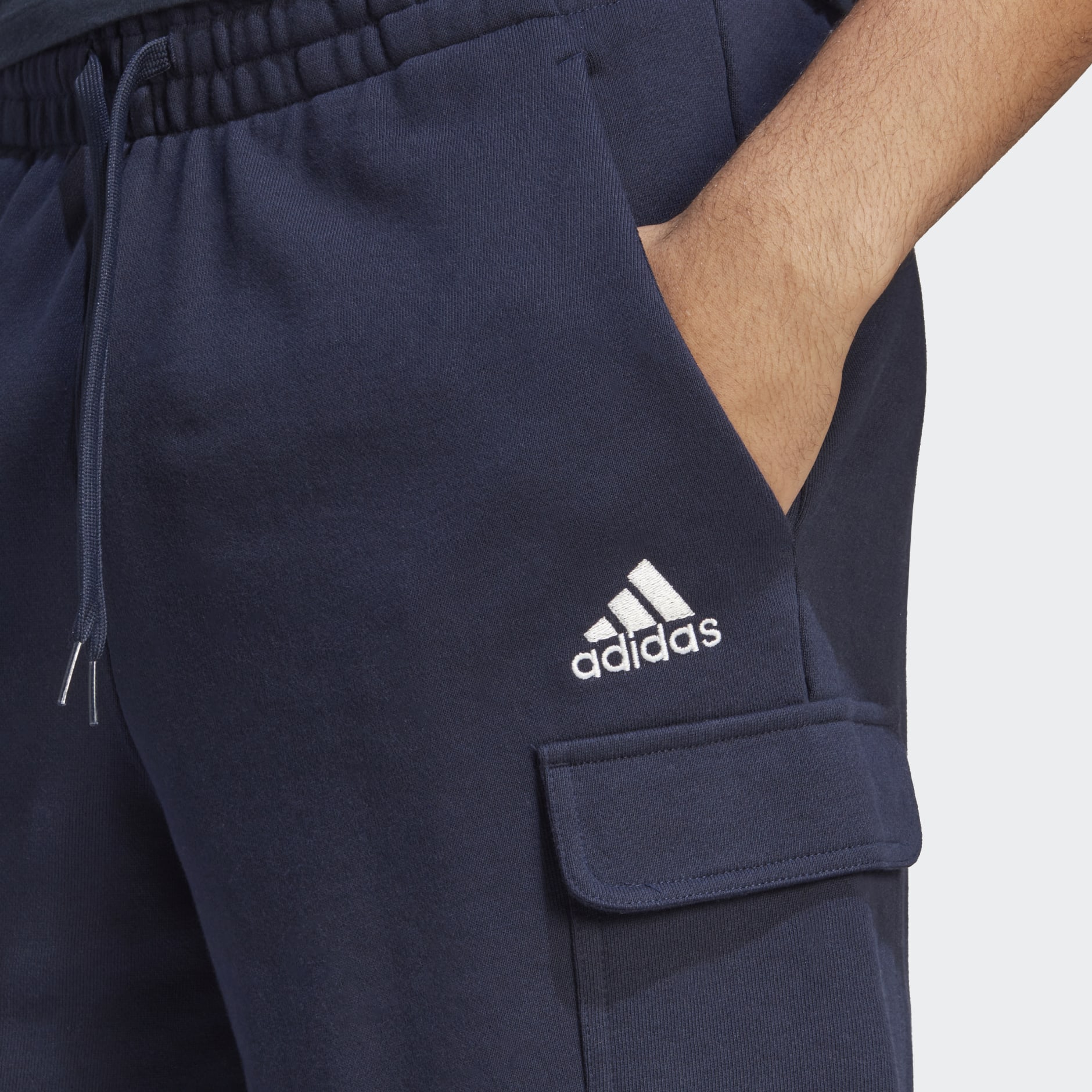 adidas Essentials French Terry Cargo Shorts - Blue | adidas UAE