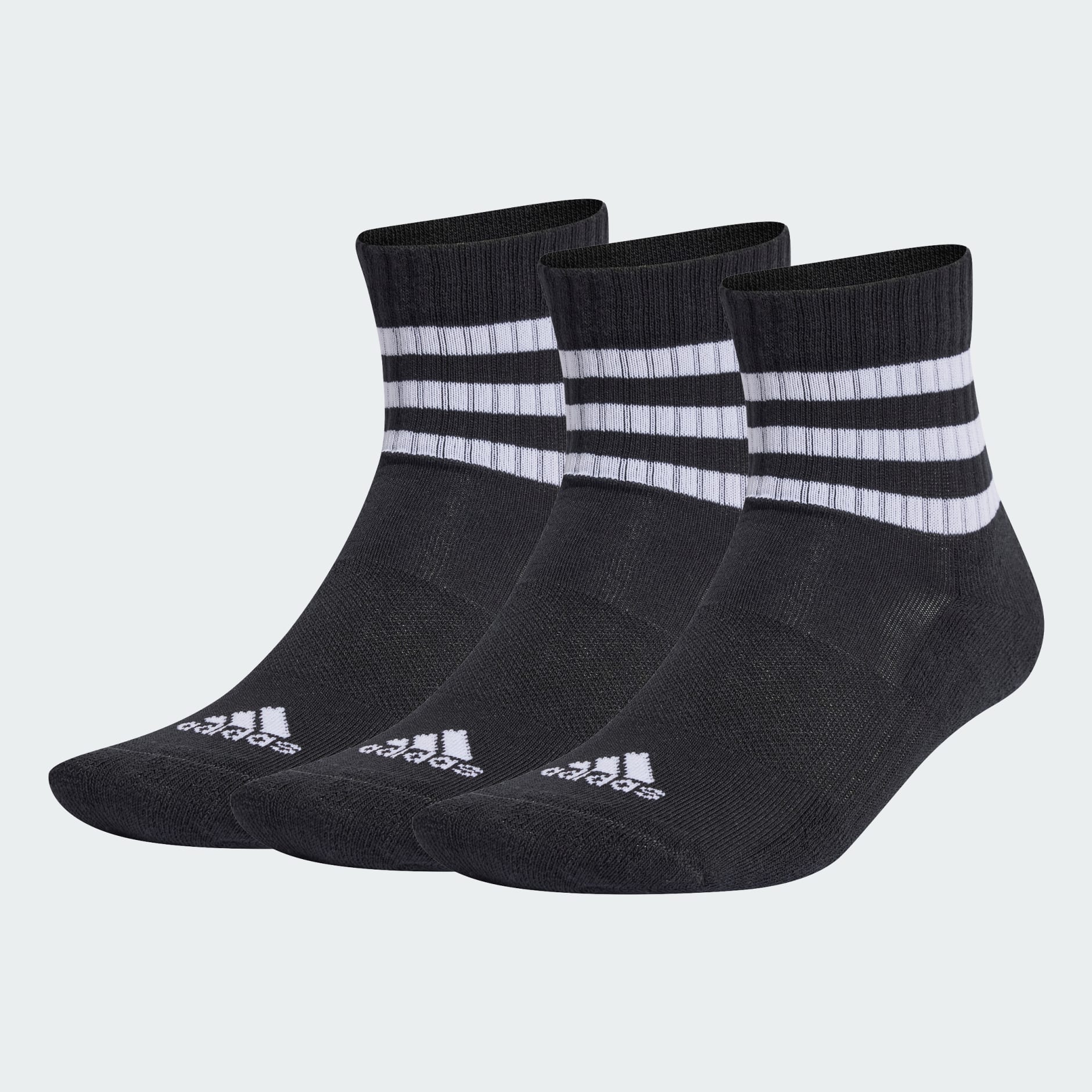 Accessories - 3-Stripes Cushioned Sportswear Mid-Cut Socks 3 Pairs ...