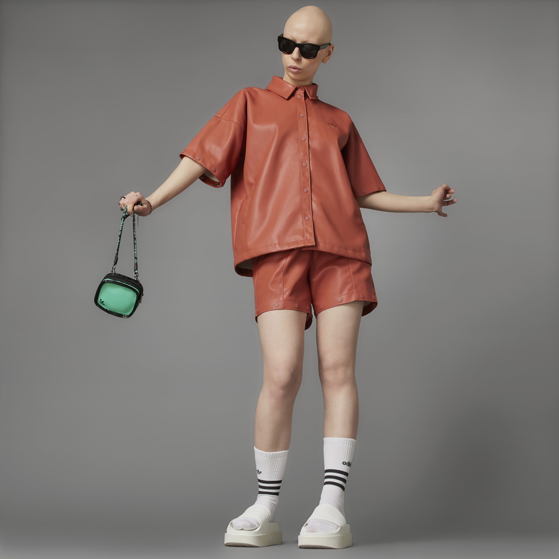 Always Original Faux Leather Track Pants