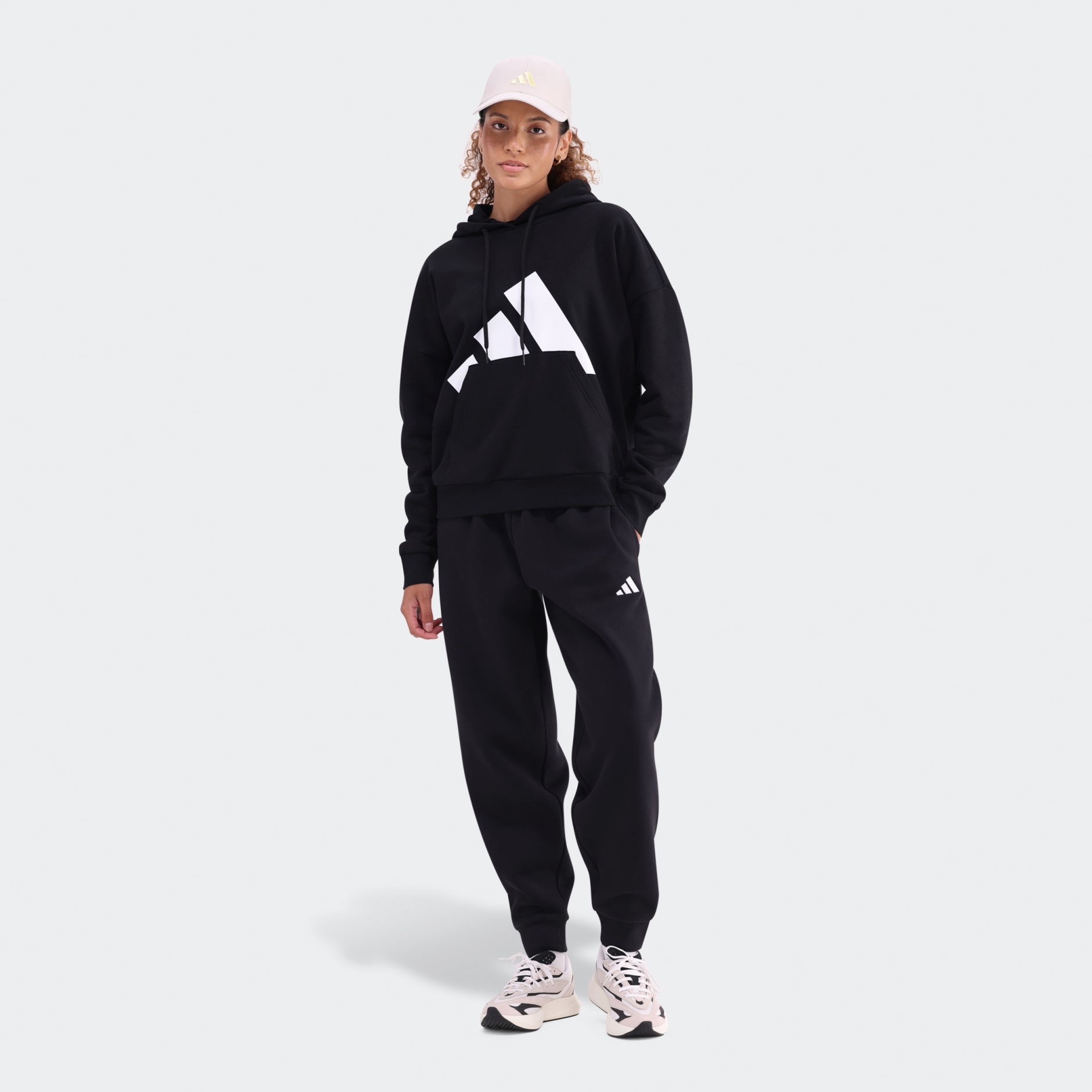 WOMENS BIG LOGO FRENCH TERRY HOOD