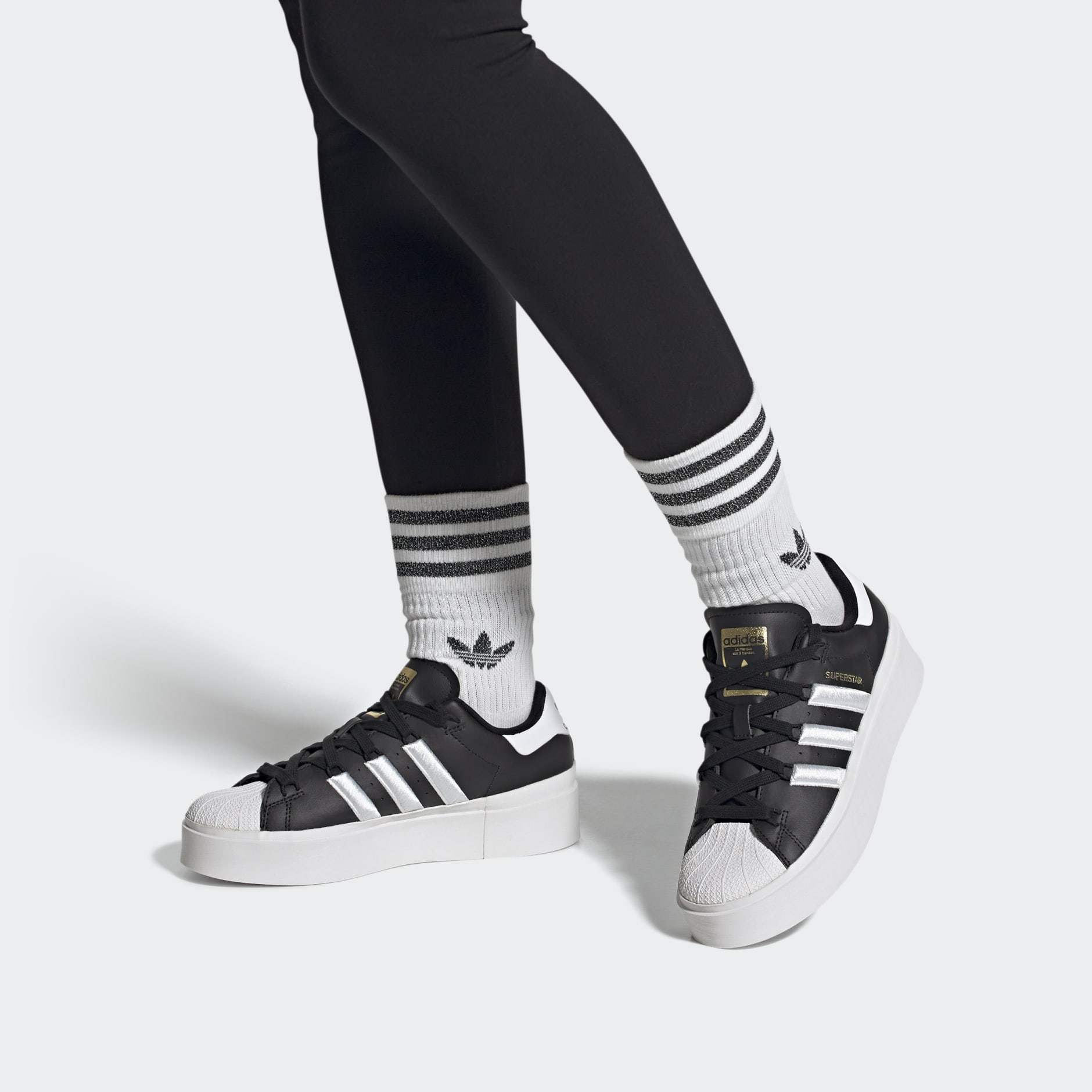 Women\'s Shoes - Superstar Bonega Shoes - Black | adidas Oman