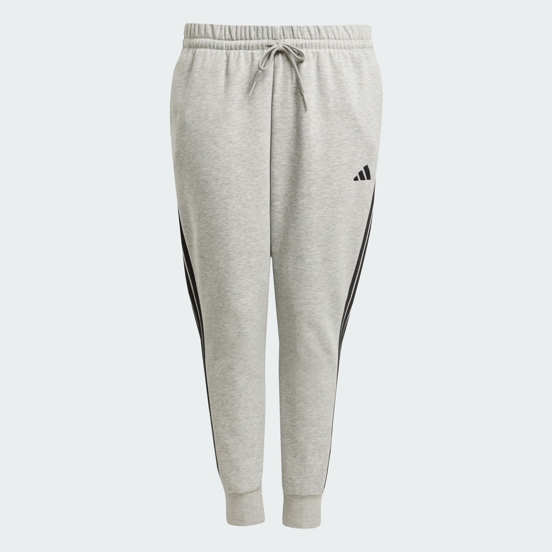 Hlače od flisa Essentials 3-Stripes Fleece Slim (veće veličine)