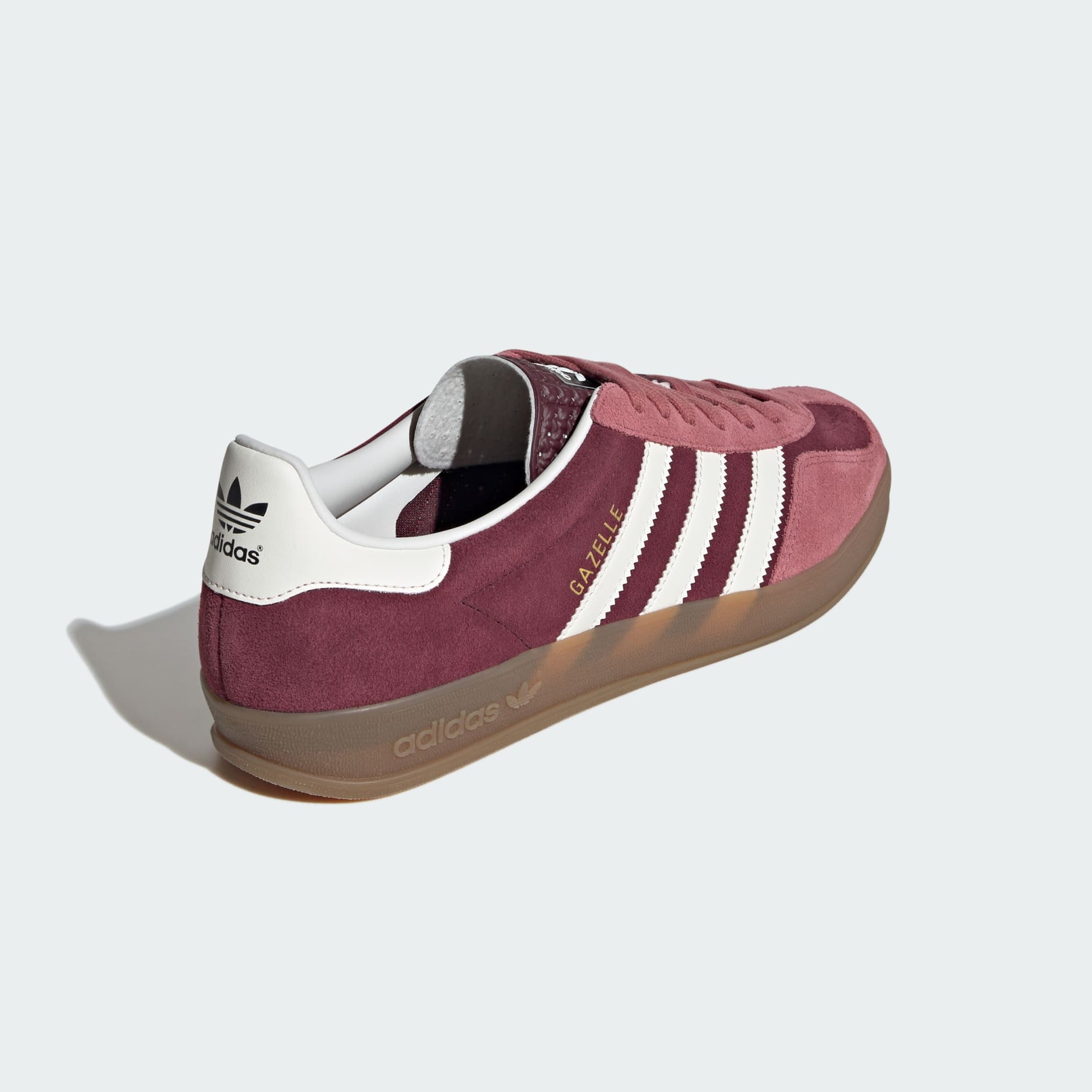 Adidas gazelle burgundy gum best sale