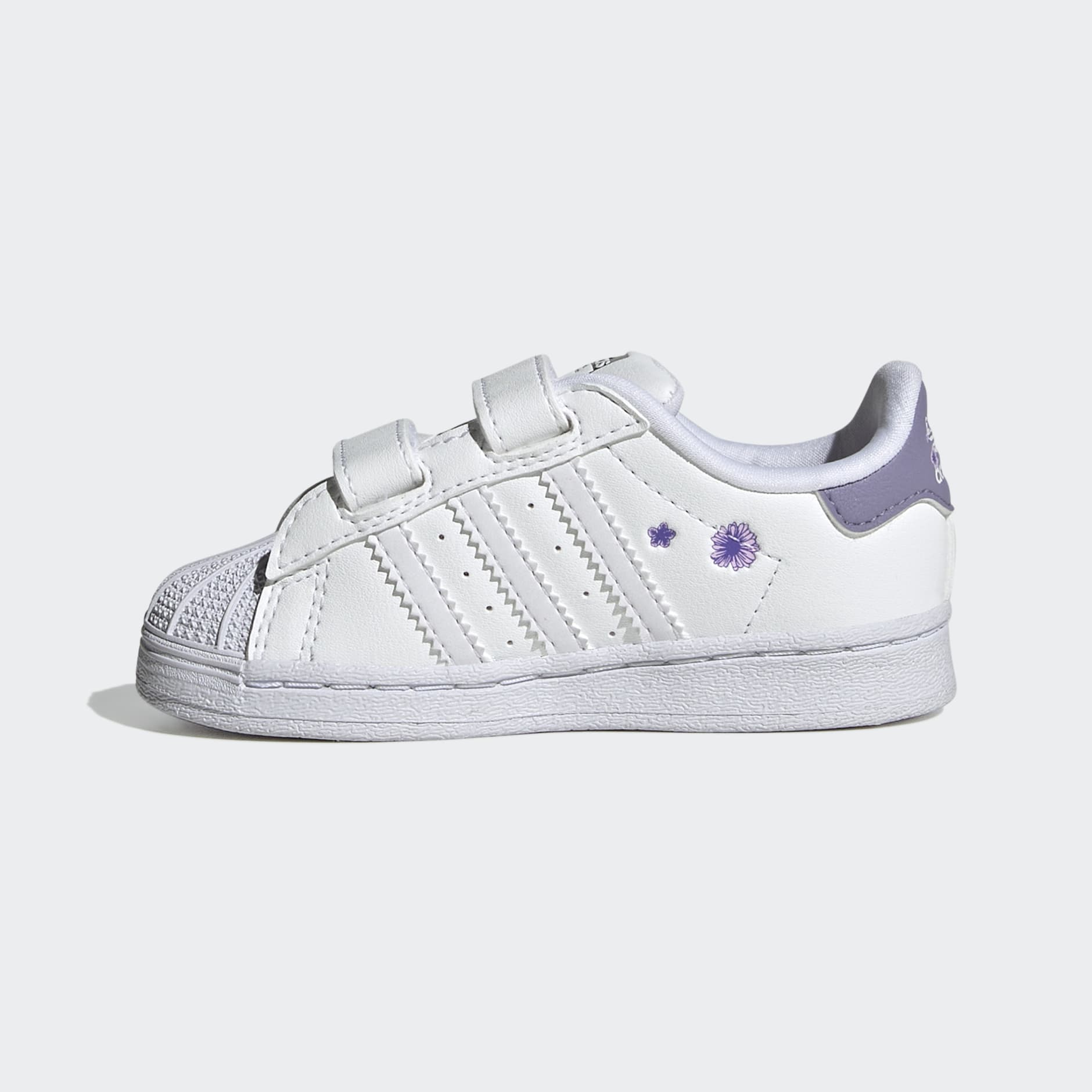 Kids adidas deals superstar velcro